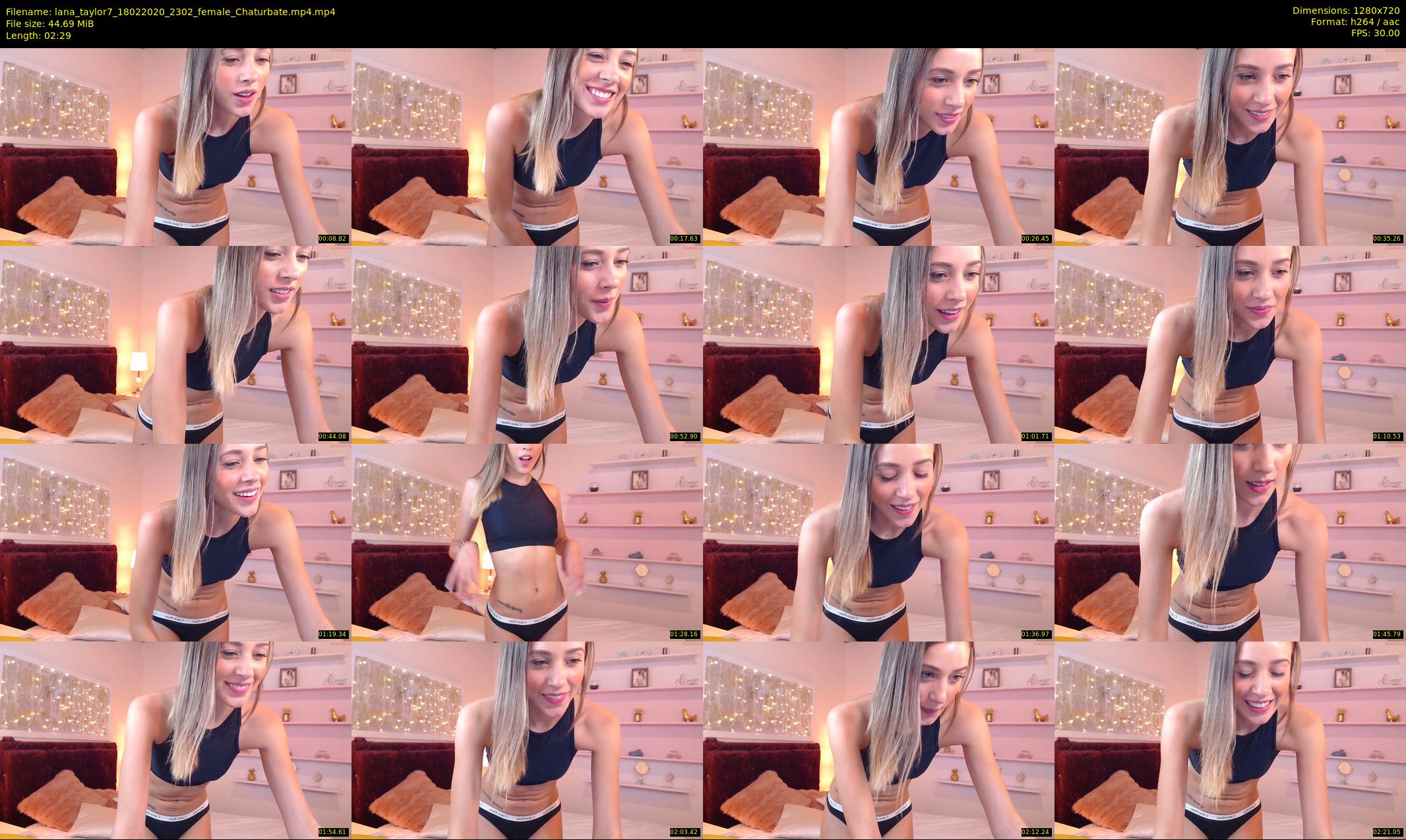 lana_taylor7 — 3 minute Chaturbate female cam show recording, 720p, Feb 18, 2020