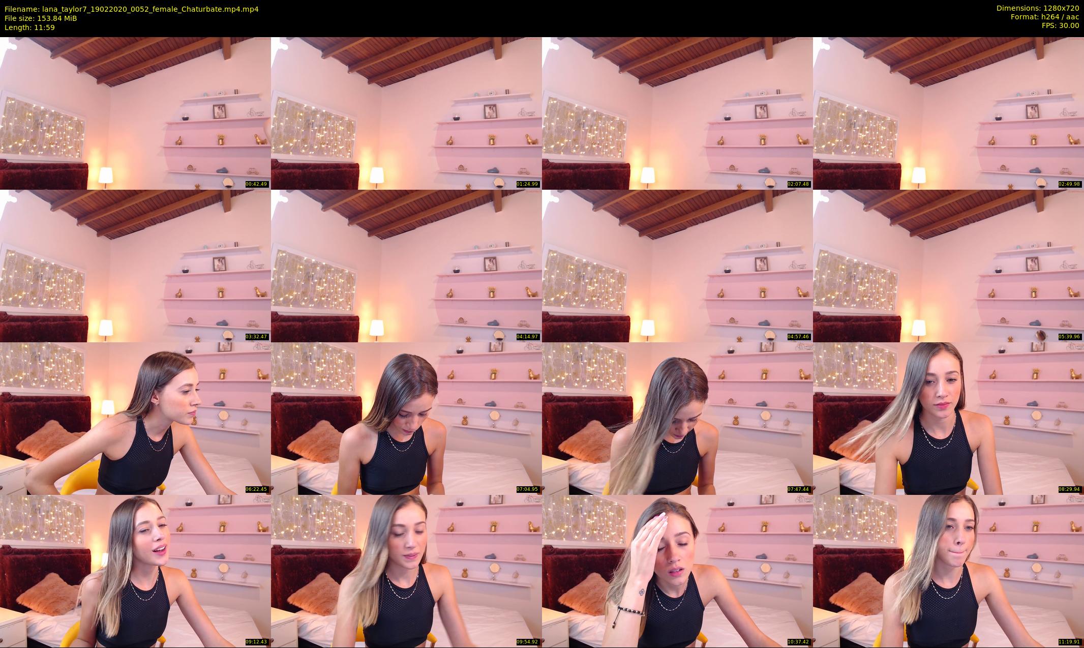 lana_taylor7 — 12 minute Chaturbate female cam show recording, 720p, Feb 19, 2020