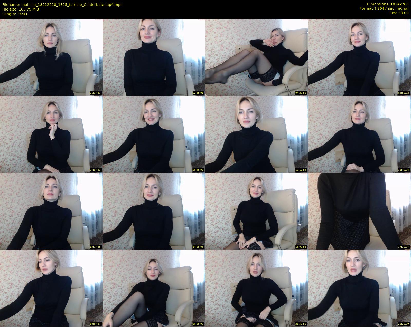 mallinia — 25 minute Chaturbate female cam show recording, 720p, Feb 18, 2020