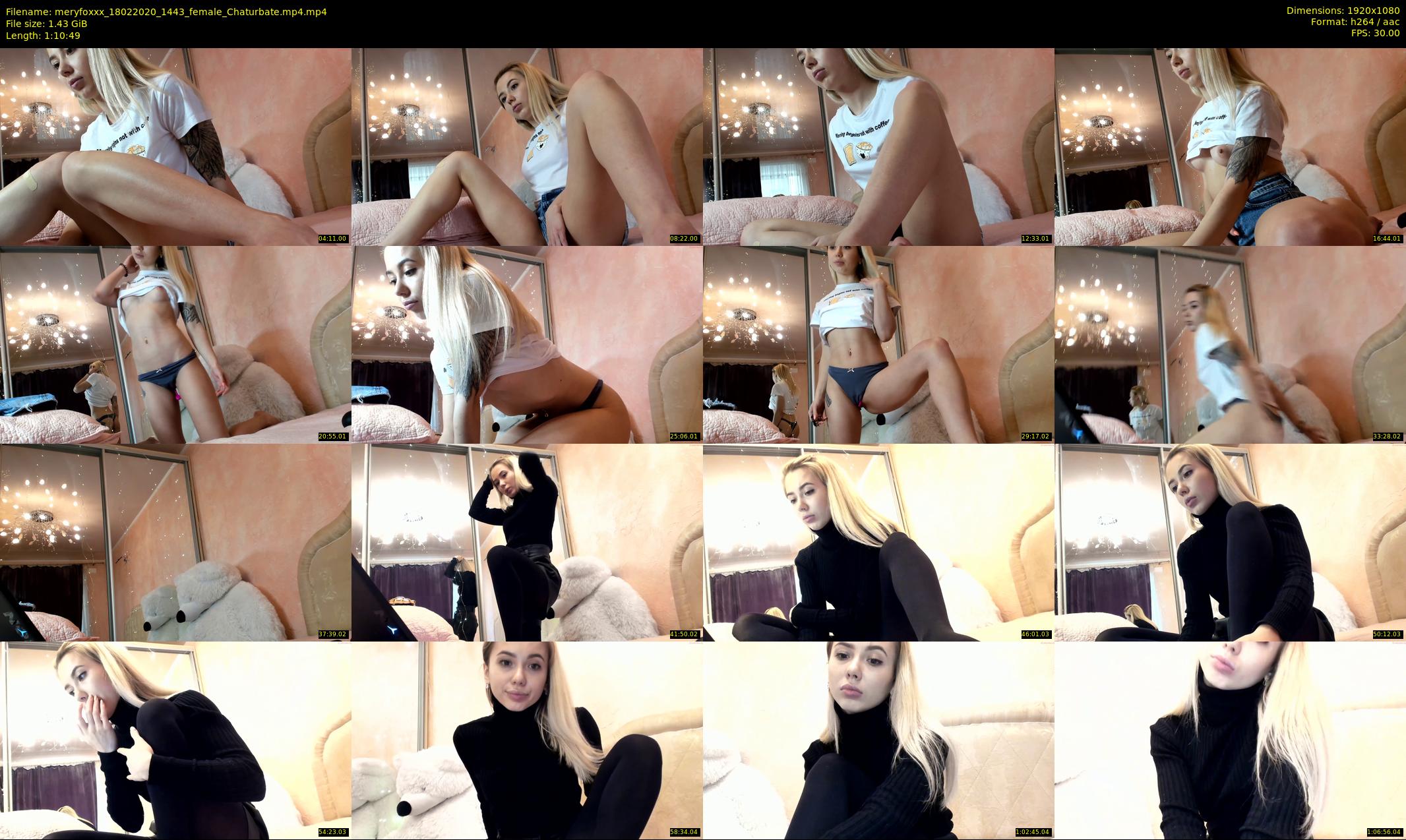 meryfoxxx — 71 minute Chaturbate female cam show recording, 1080p, Feb 18, 2020