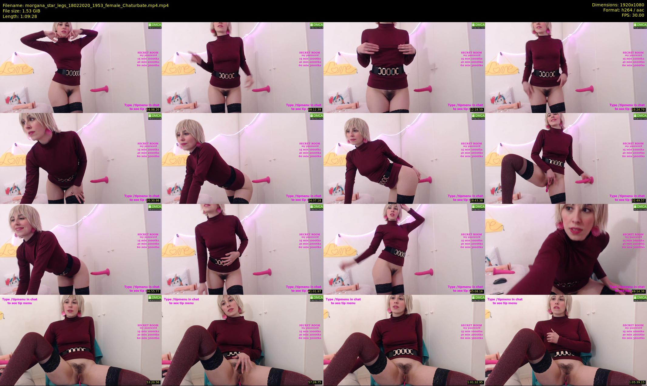 morgana_star_legs — 70 minute Chaturbate female cam show recording, 1080p, Feb 18, 2020
