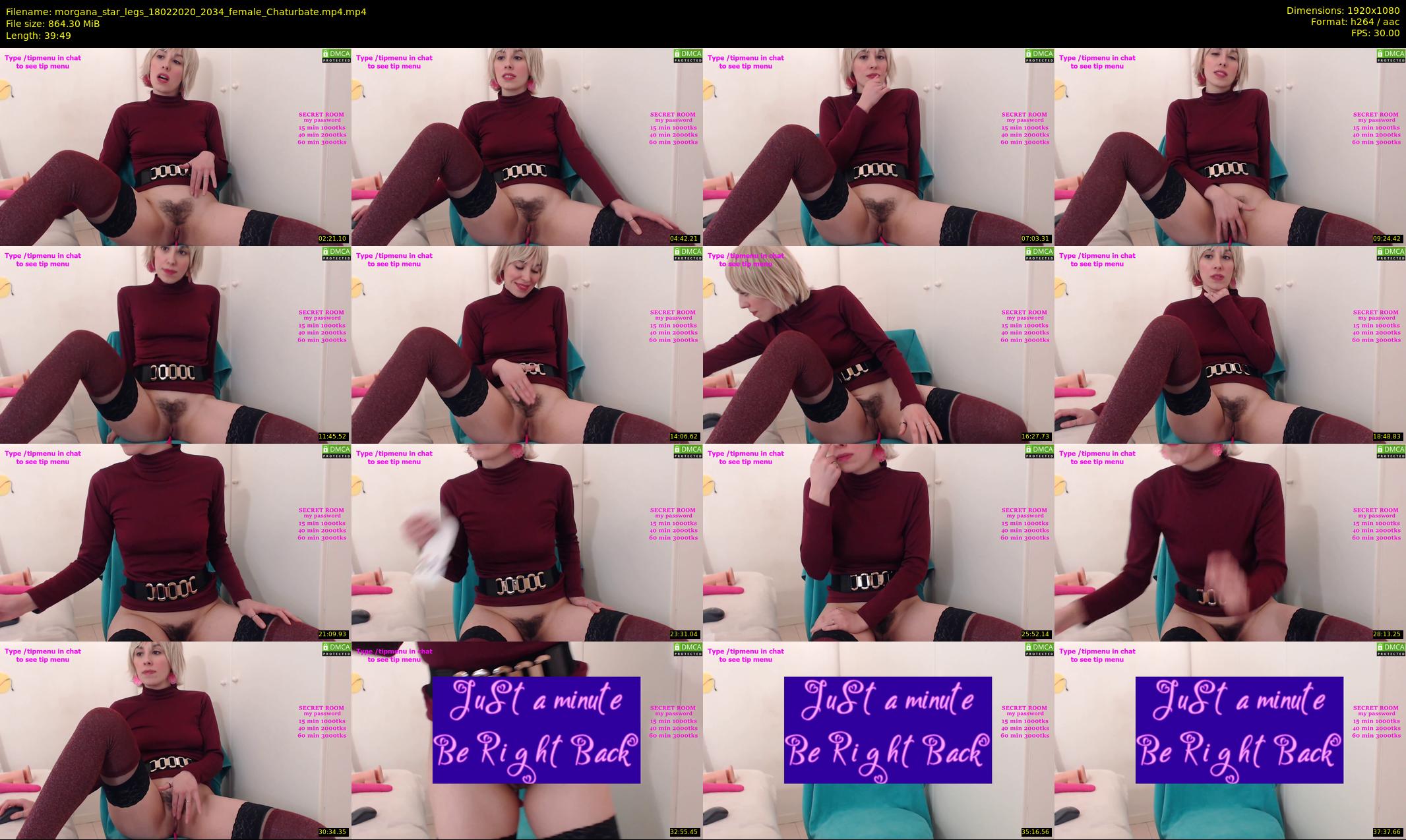 morgana_star_legs — 40 minute Chaturbate female cam show recording, 1080p, Feb 18, 2020