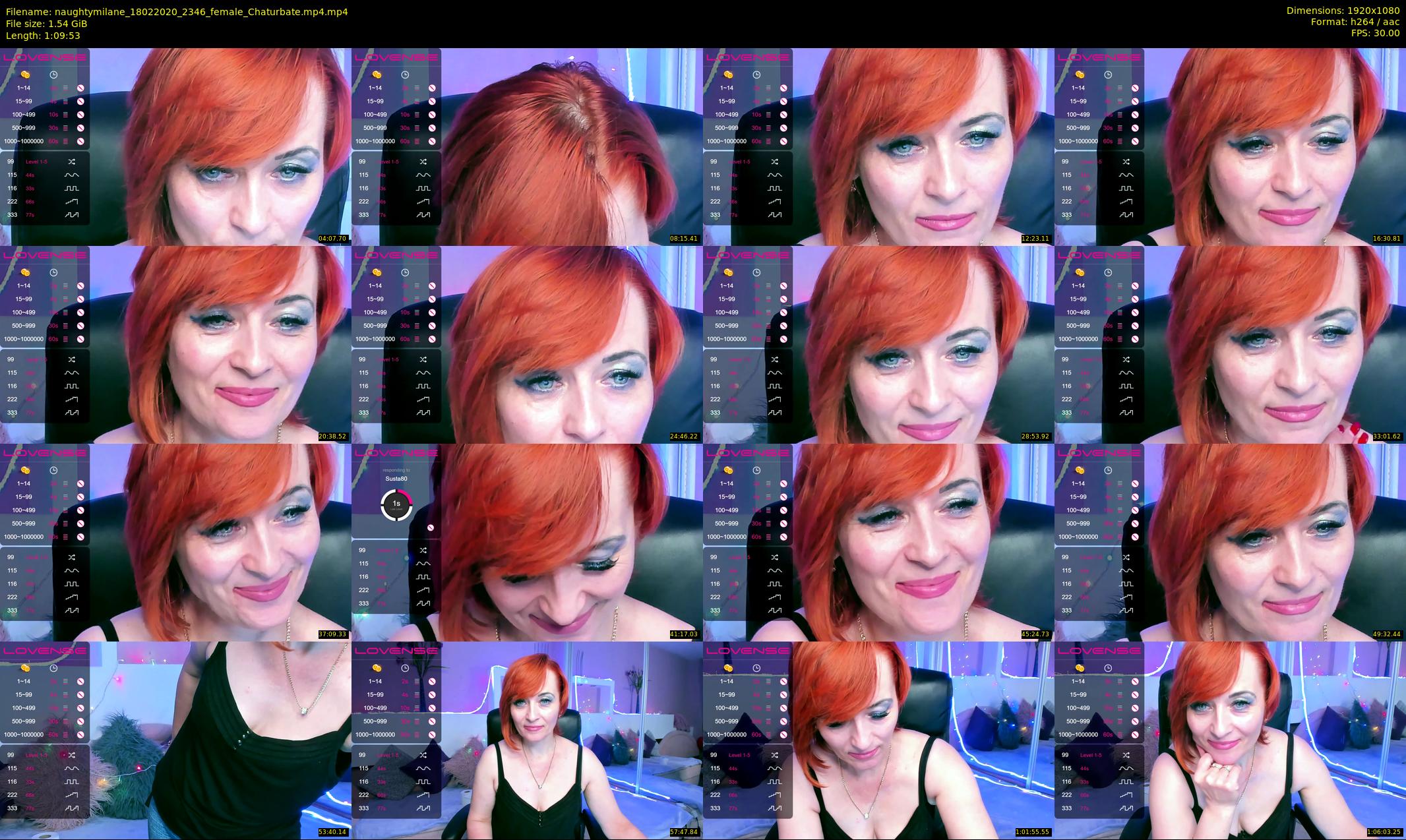 naughtymilane — 70 minute Chaturbate female cam show recording, 1080p, Feb 18, 2020