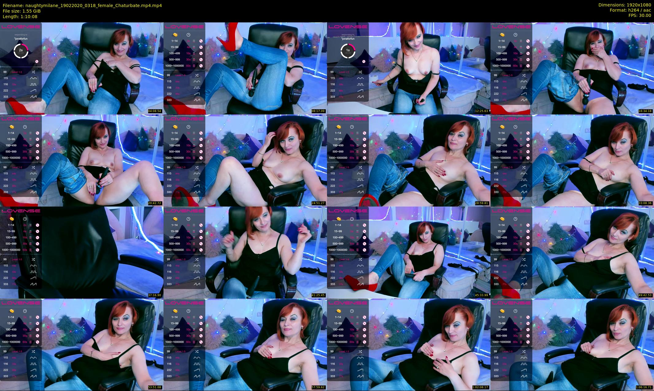 naughtymilane — 71 minute Chaturbate female cam show recording, 1080p, Feb 19, 2020
