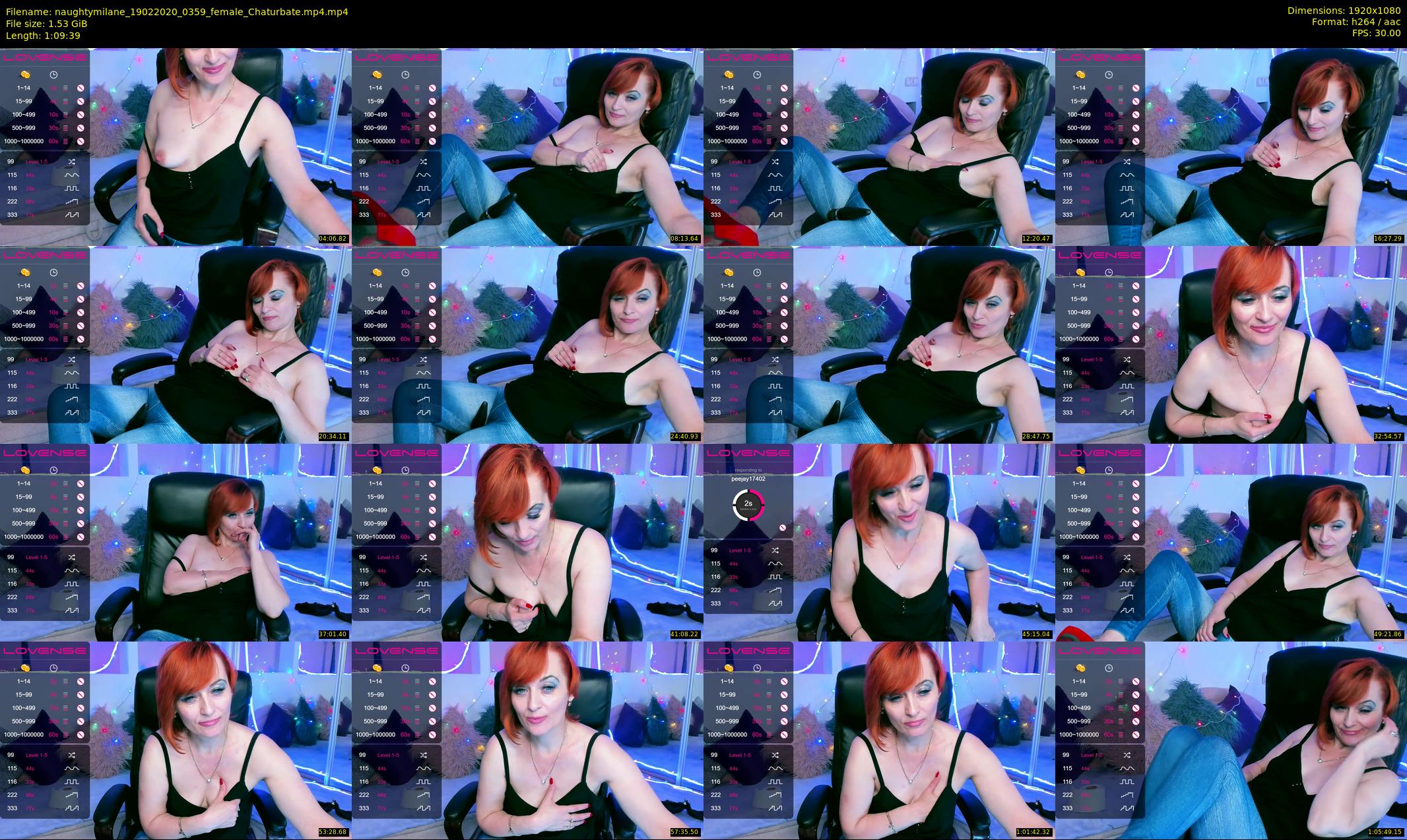 naughtymilane — 70 minute Chaturbate female cam show recording, 1080p, Feb 19, 2020