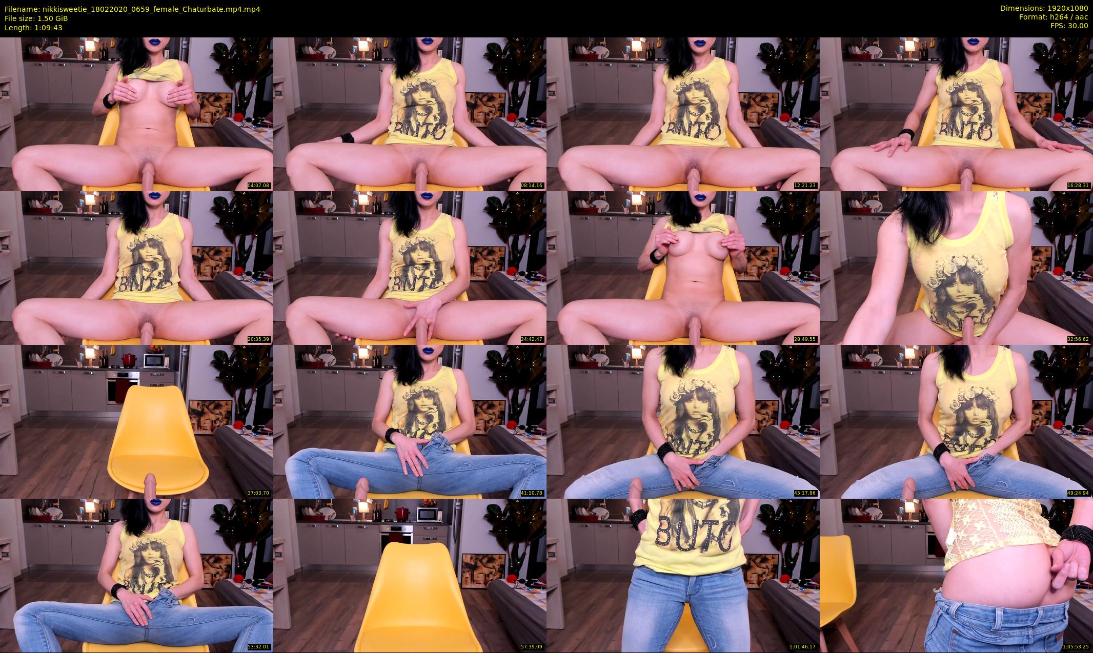 nikkisweetie — 70 minute Chaturbate female cam show recording, 1080p, Feb 18, 2020
