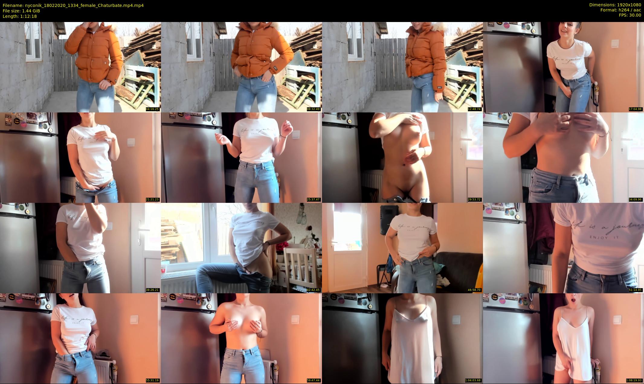 nyconik — 73 minute Chaturbate female cam show recording, 1080p, Feb 18, 2020