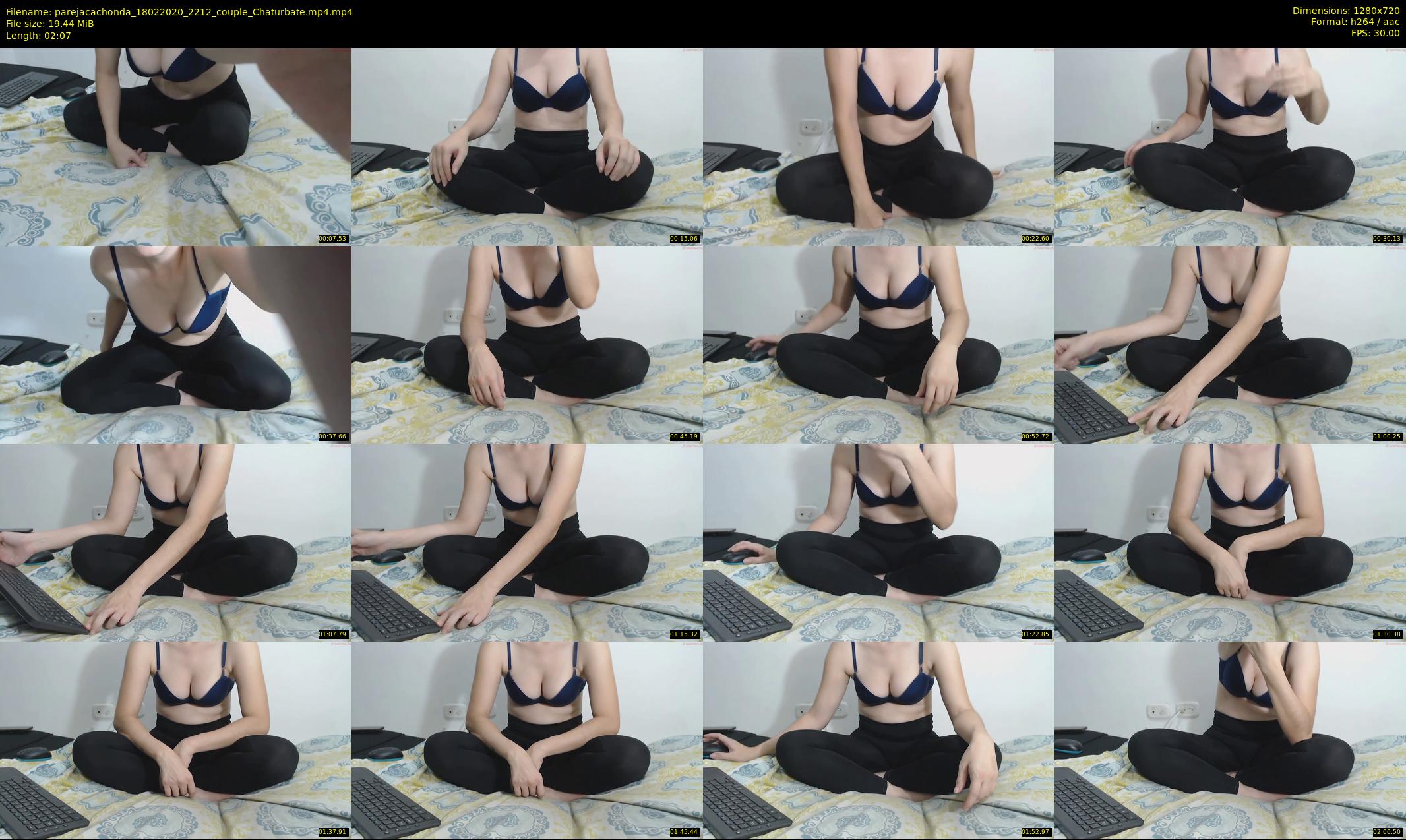parejacachonda — 3 minute Chaturbate couple cam show recording, 720p, Feb 18, 2020