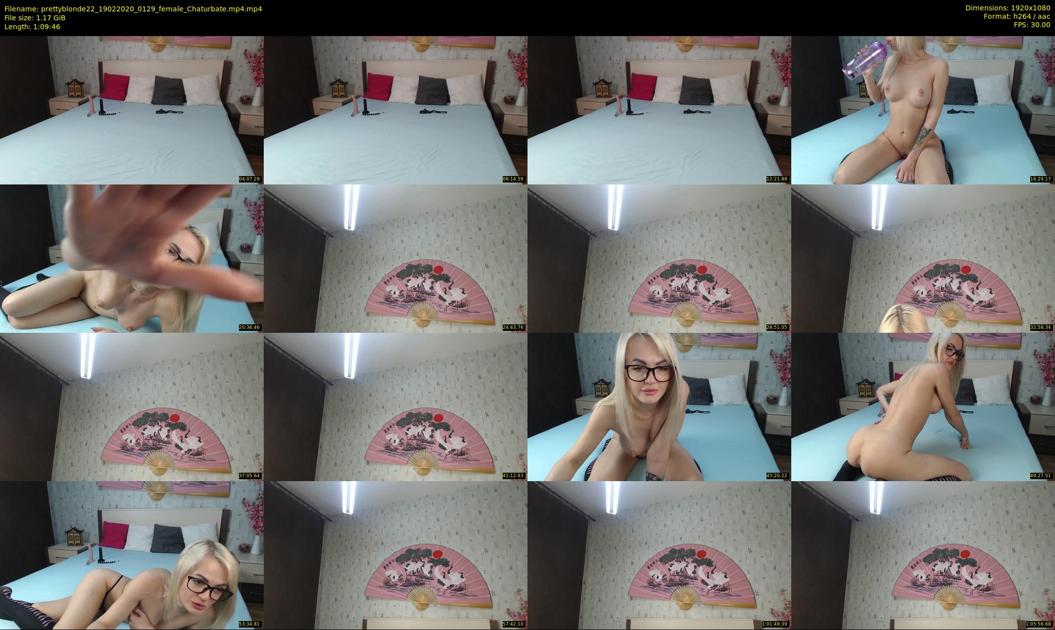 prettyblonde22 — 70 minute Chaturbate female cam show recording, 1080p, Feb 19, 2020