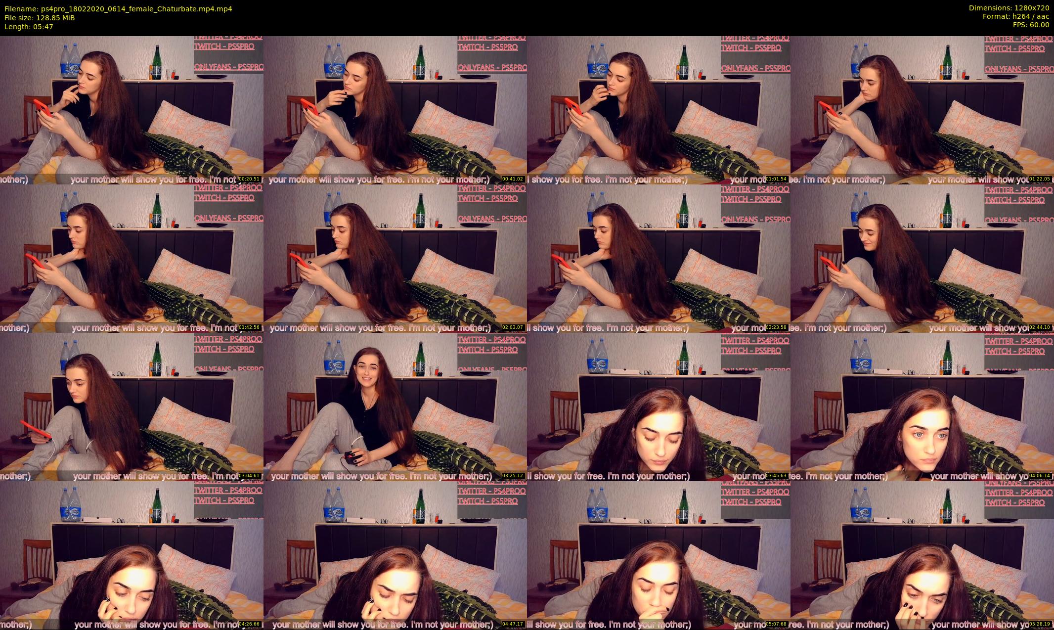 ps4pro — 6 minute Chaturbate female cam show recording, 720p, Feb 18, 2020