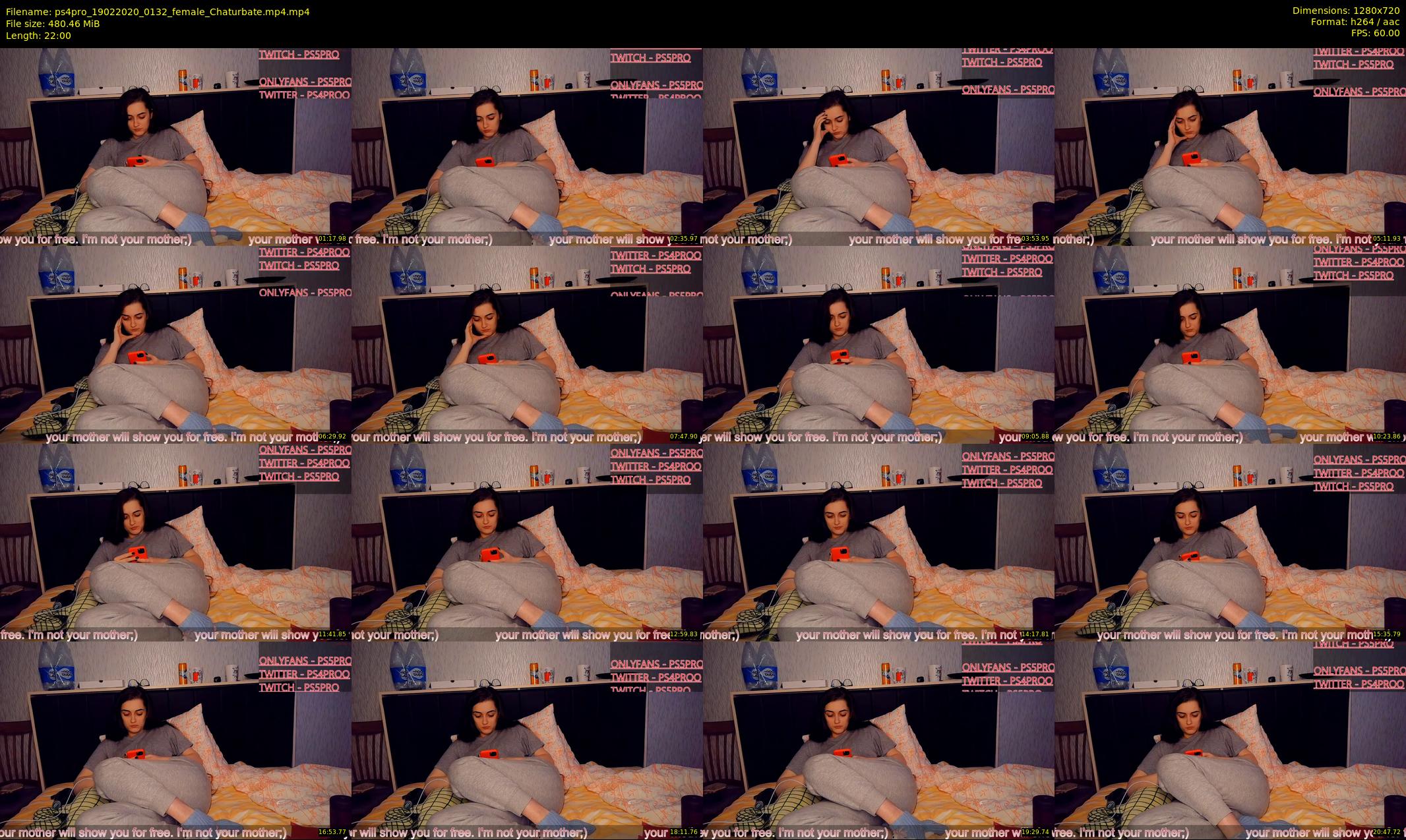 ps4pro — 22 minute Chaturbate female cam show recording, 720p, Feb 19, 2020