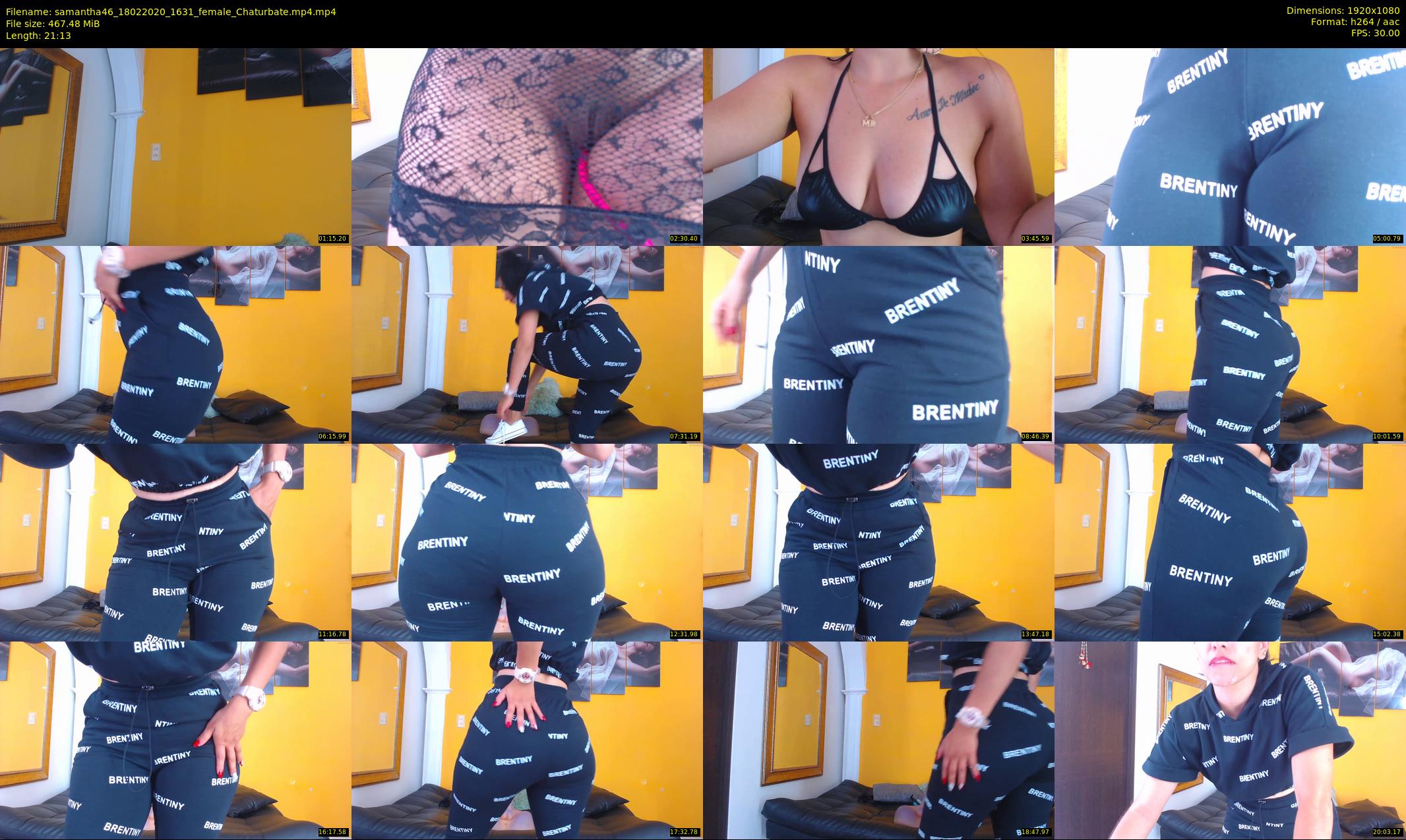 samantha46 — 22 minute Chaturbate female cam show recording, 1080p, Feb 18, 2020