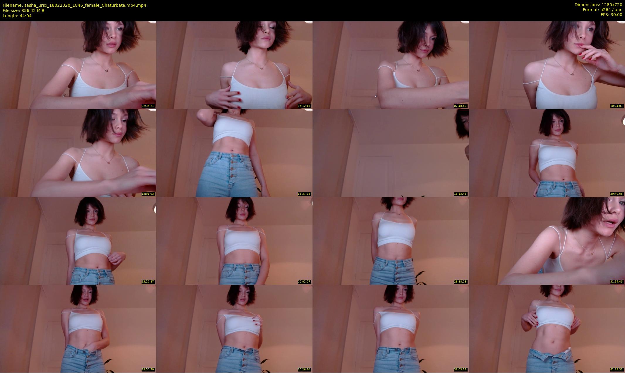 sasha_ursx — 45 minute Chaturbate female cam show recording, 720p, Feb 18, 2020