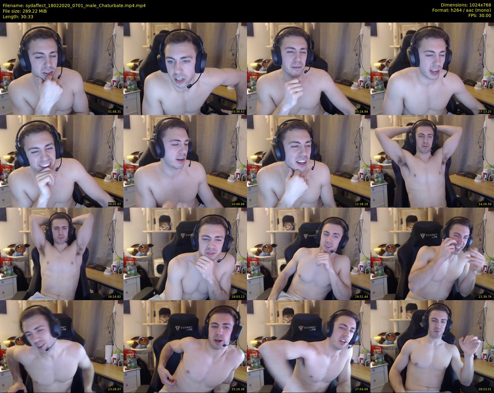 sydaffect — 31 minute Chaturbate male cam show recording, 720p, Feb 18, 2020