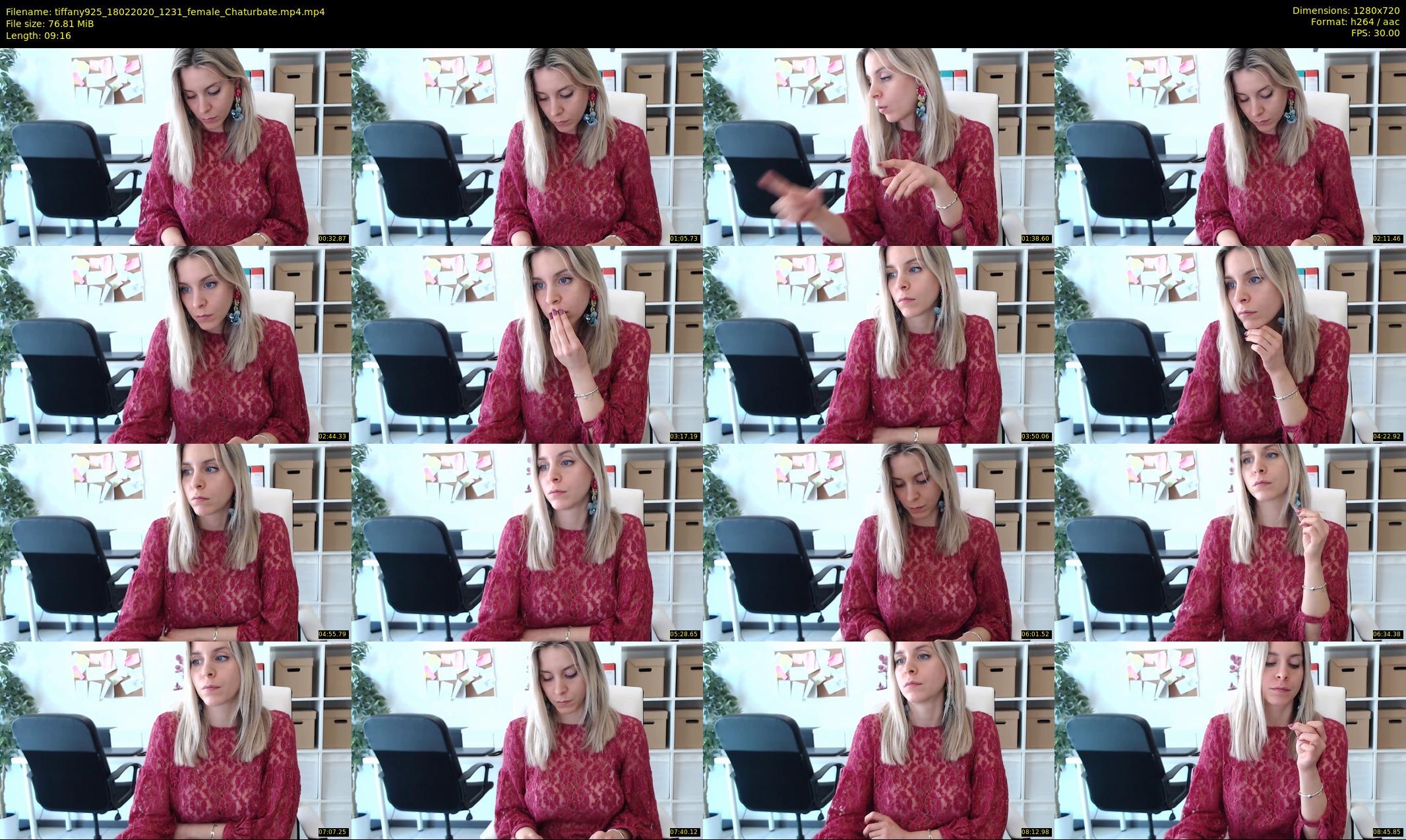 tiffany925 — 10 minute Chaturbate female cam show recording, 720p, Feb 18, 2020