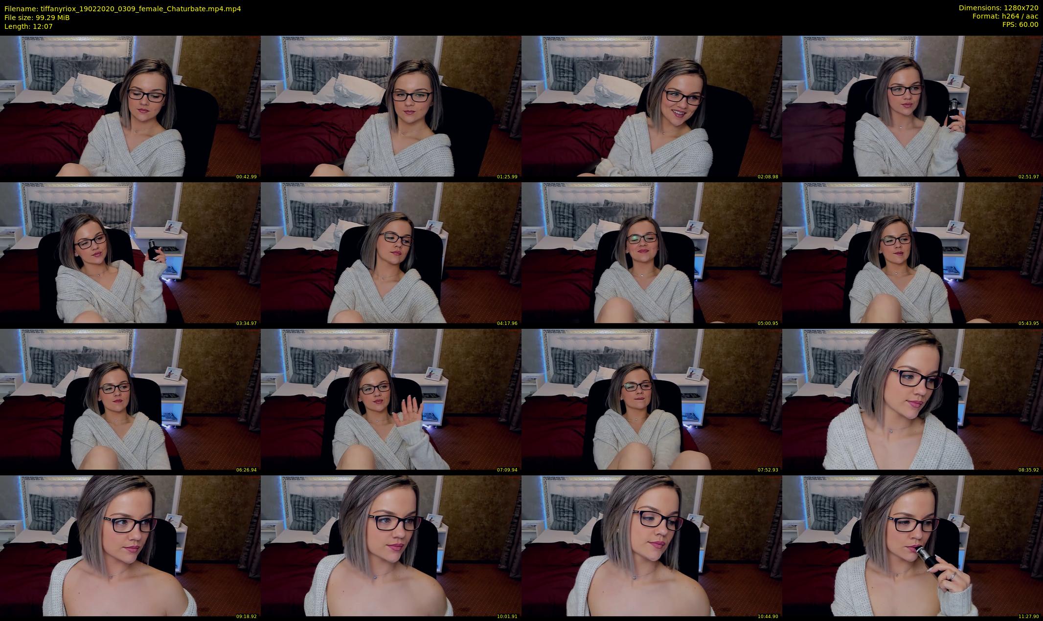 tiffanyriox — 13 minute Chaturbate female cam show recording, 720p, Feb 19, 2020