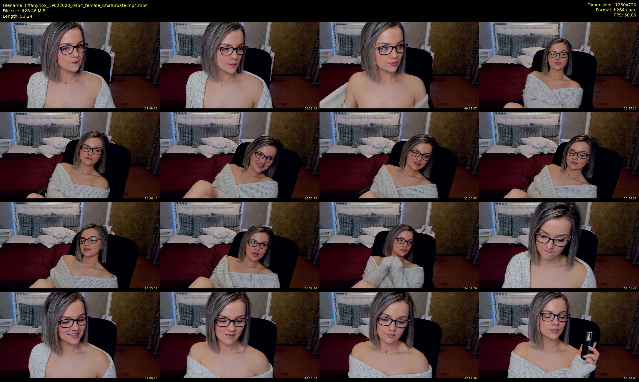tiffanyriox — 54 minute Chaturbate female cam show recording, 720p, Feb 19, 2020