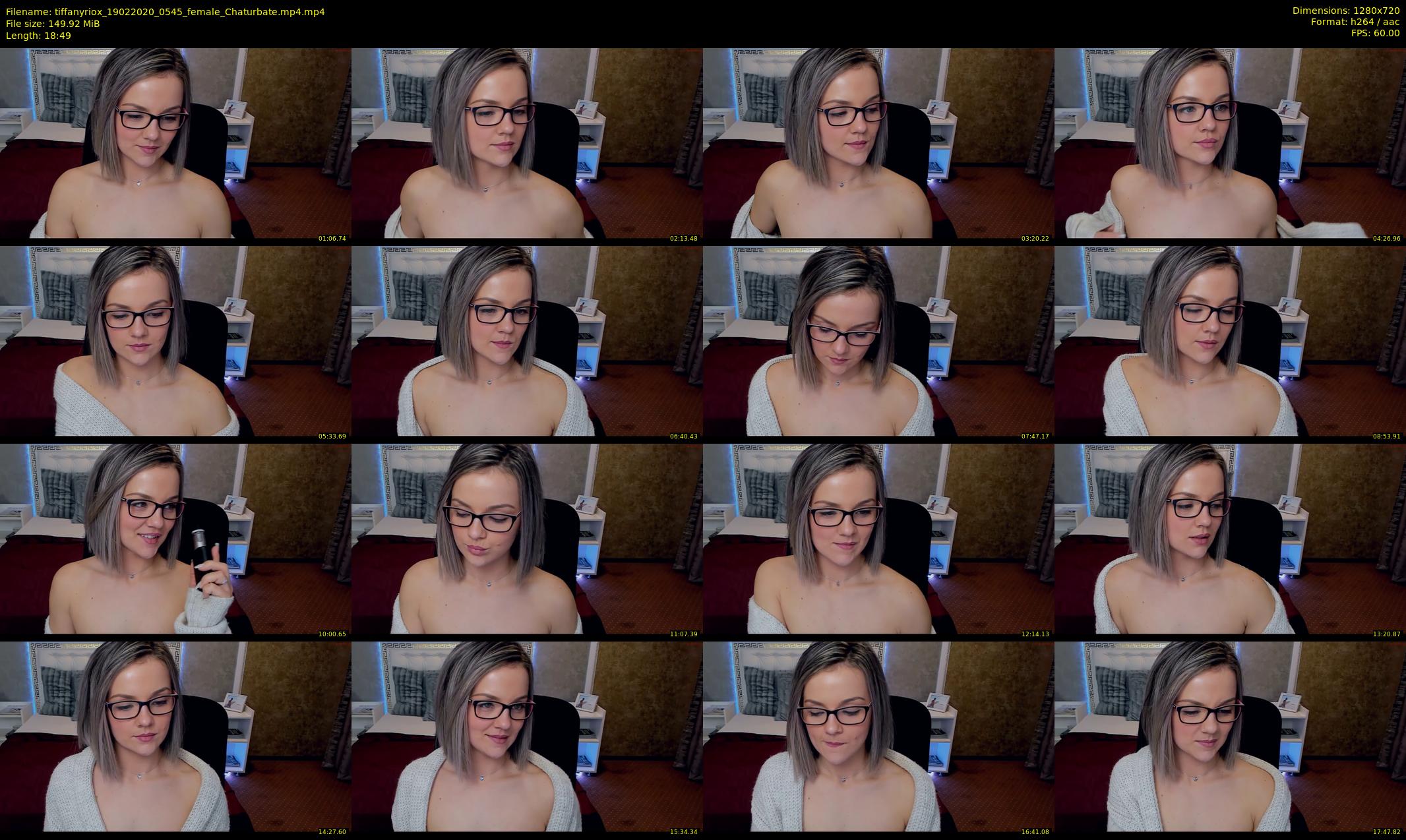 tiffanyriox — 19 minute Chaturbate female cam show recording, 720p, Feb 19, 2020