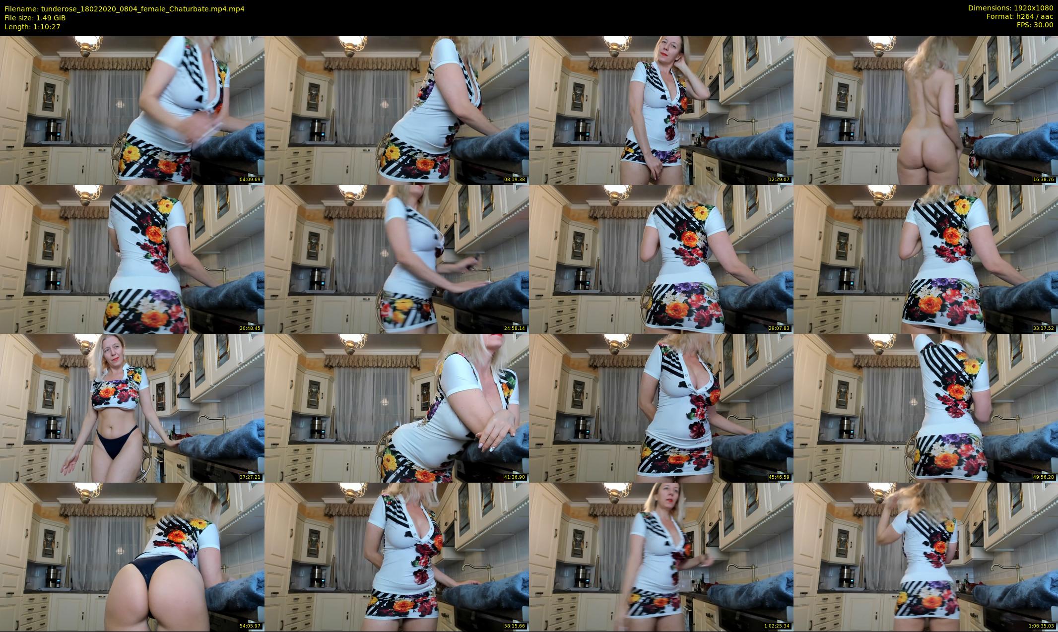tunderose — 71 minute Chaturbate female cam show recording, 1080p, Feb 18, 2020