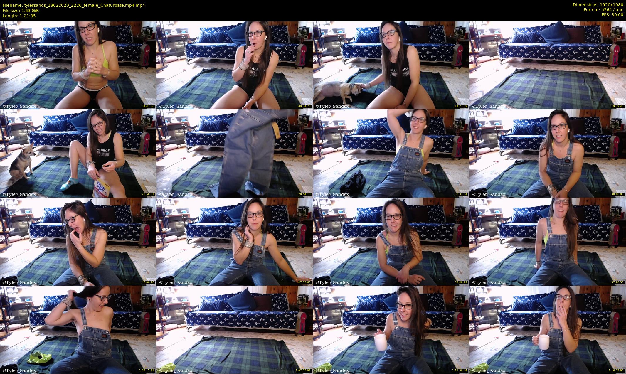 tylersands — 82 minute Chaturbate female cam show recording, 1080p, Feb 18, 2020