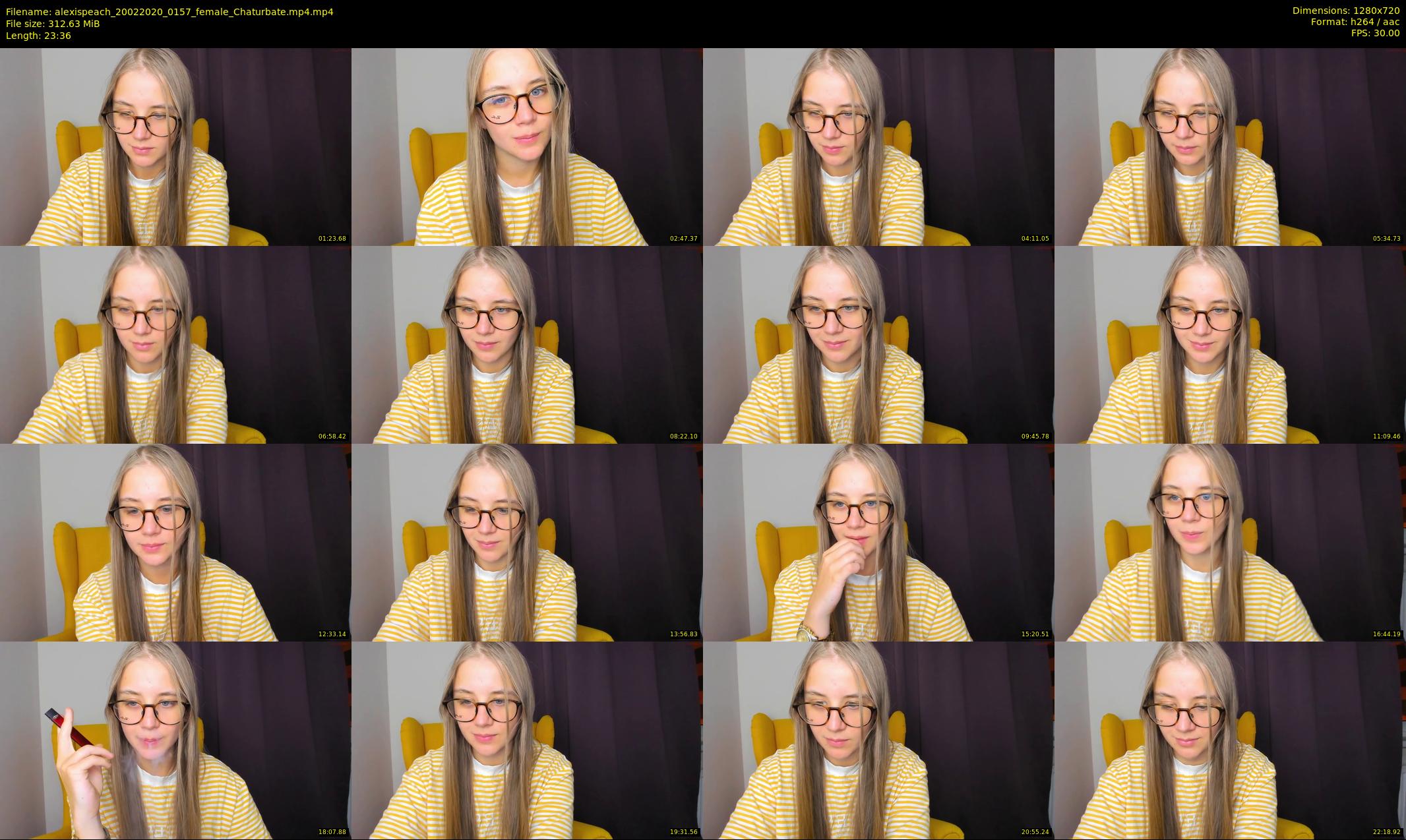 alexispeach — 24 minute Chaturbate female cam show recording, 720p, Feb 20, 2020
