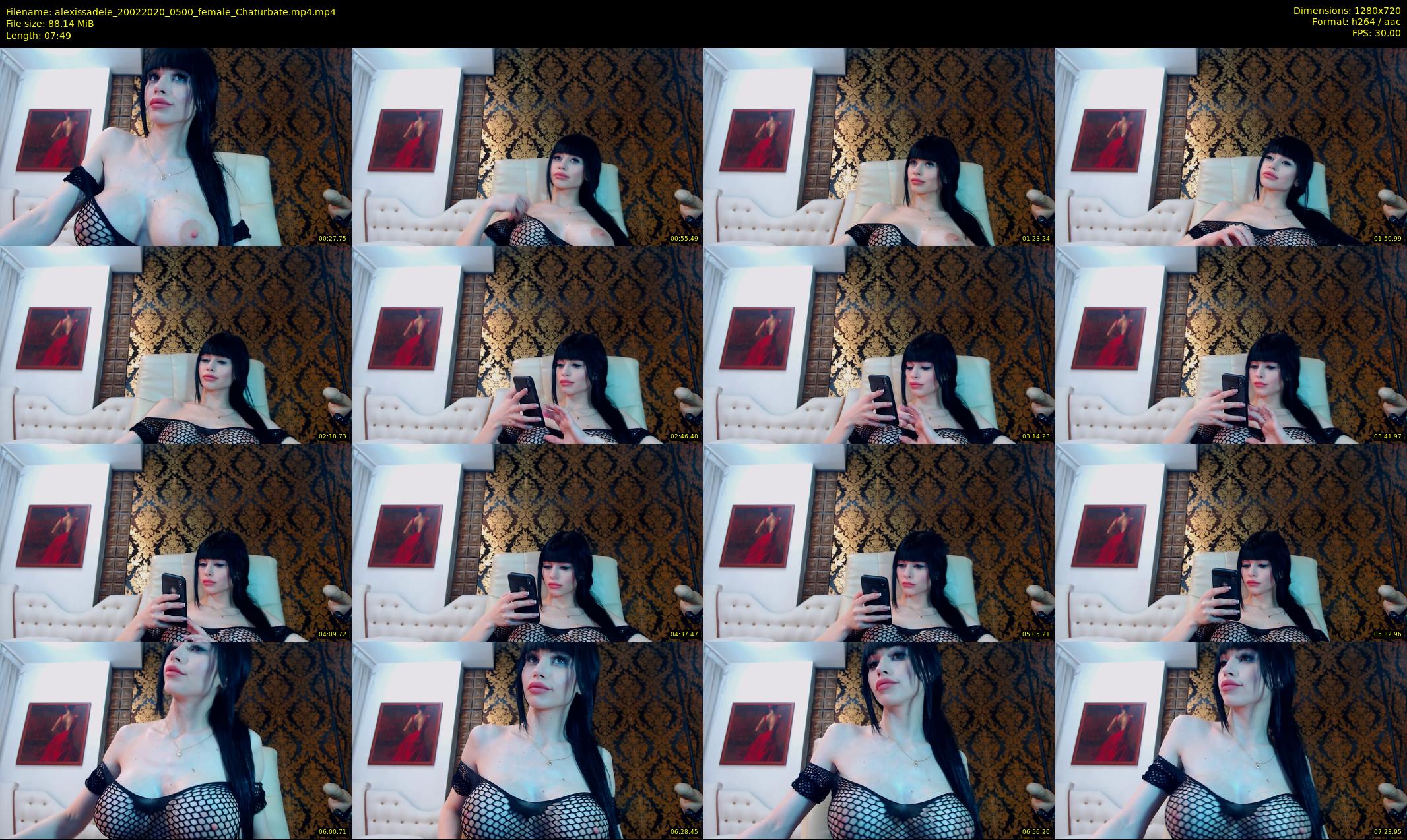 alexissadele — 8 minute Chaturbate female cam show recording, 720p, Feb 20, 2020