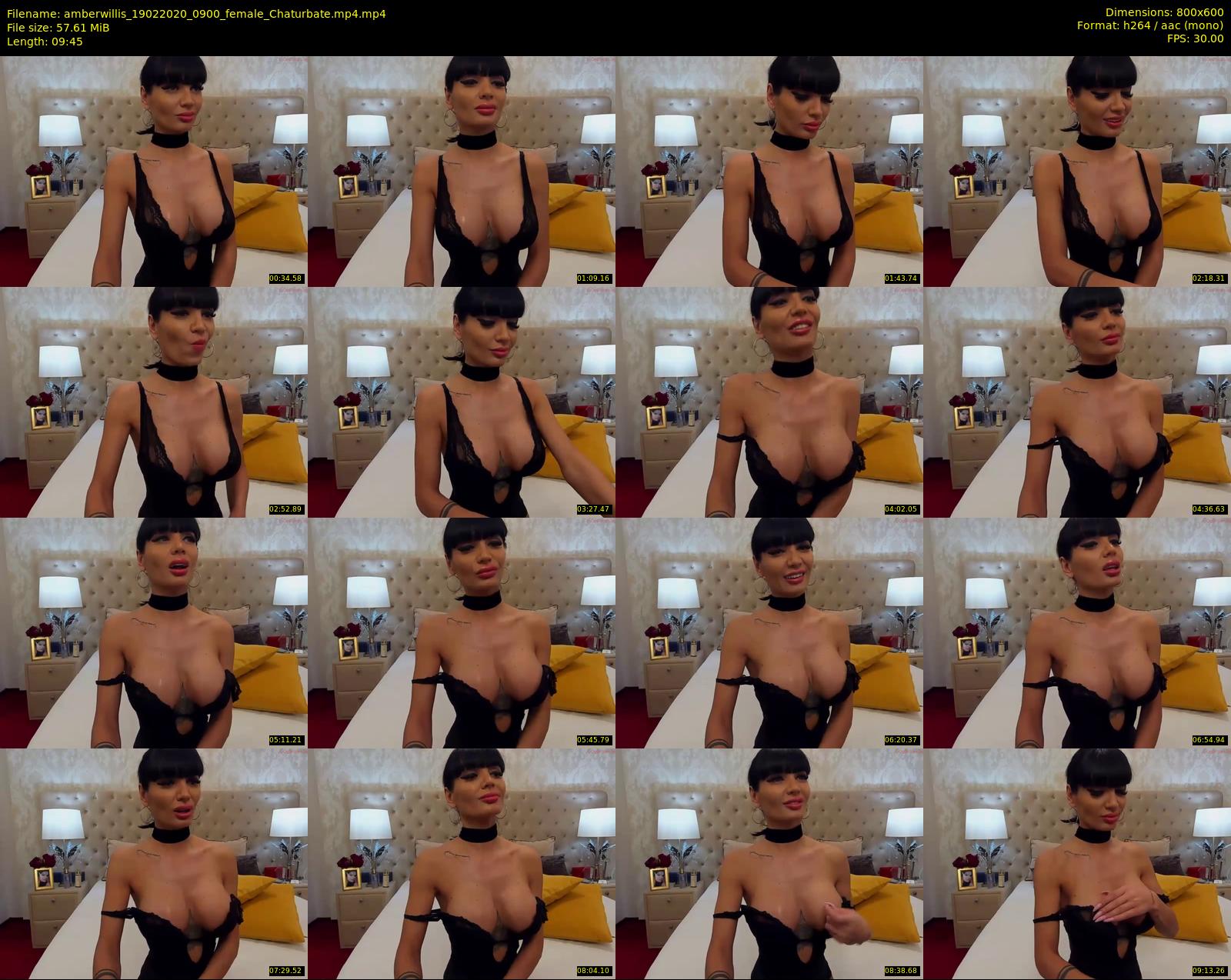 amberwillis — 10 minute Chaturbate female cam show recording, 480p, Feb 19, 2020