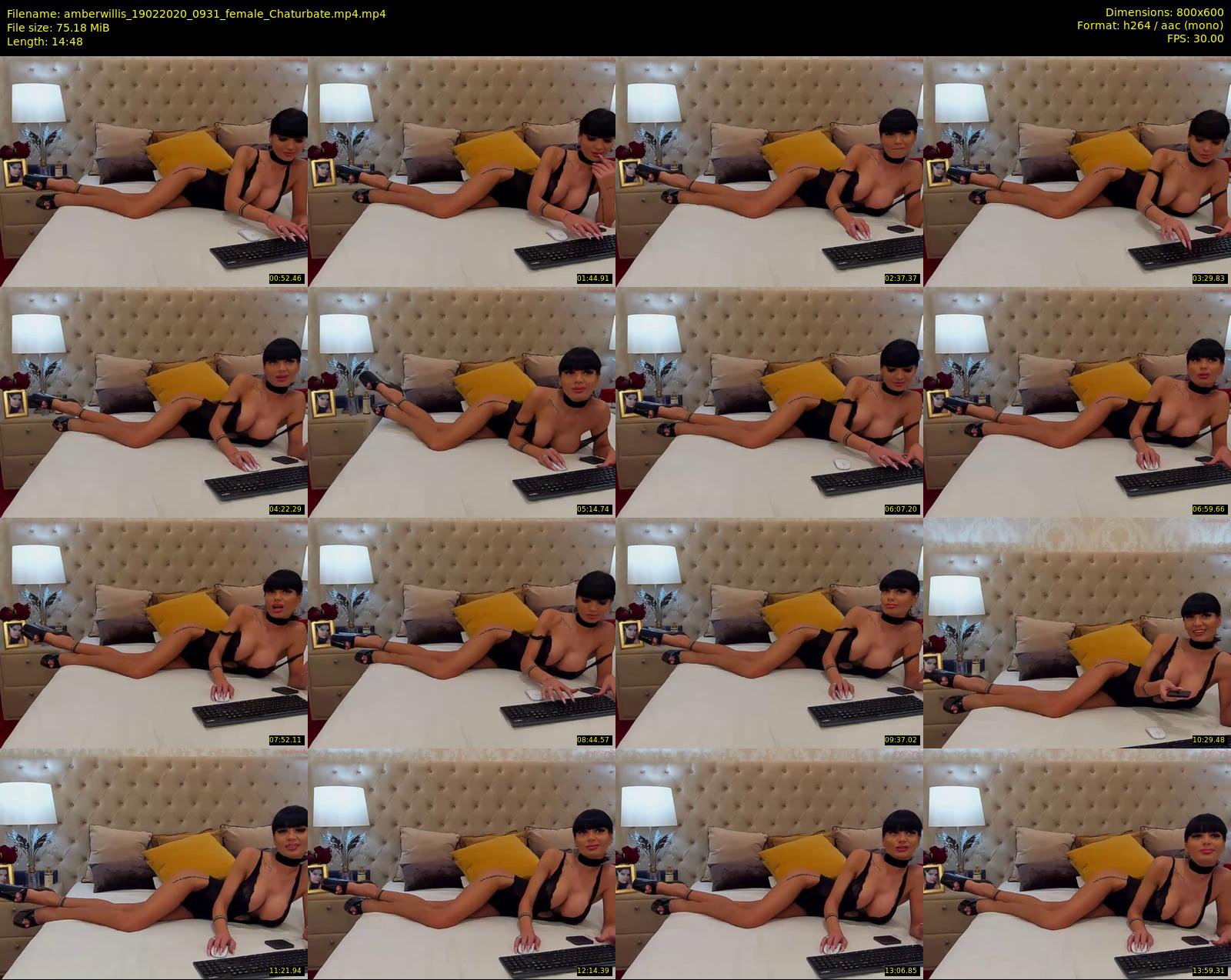 amberwillis — 15 minute Chaturbate female cam show recording, 480p, Feb 19, 2020