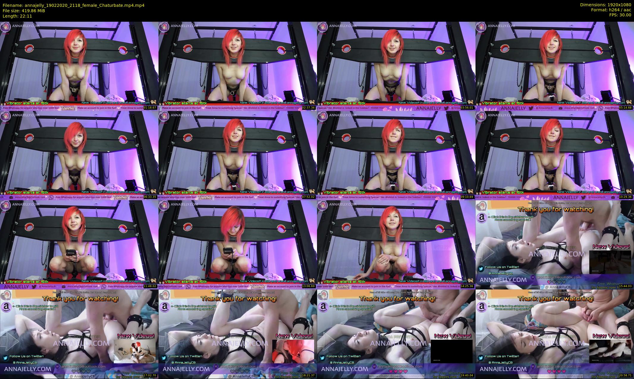annajelly — 23 minute Chaturbate couple cam show recording, 1080p, Feb 19, 2020