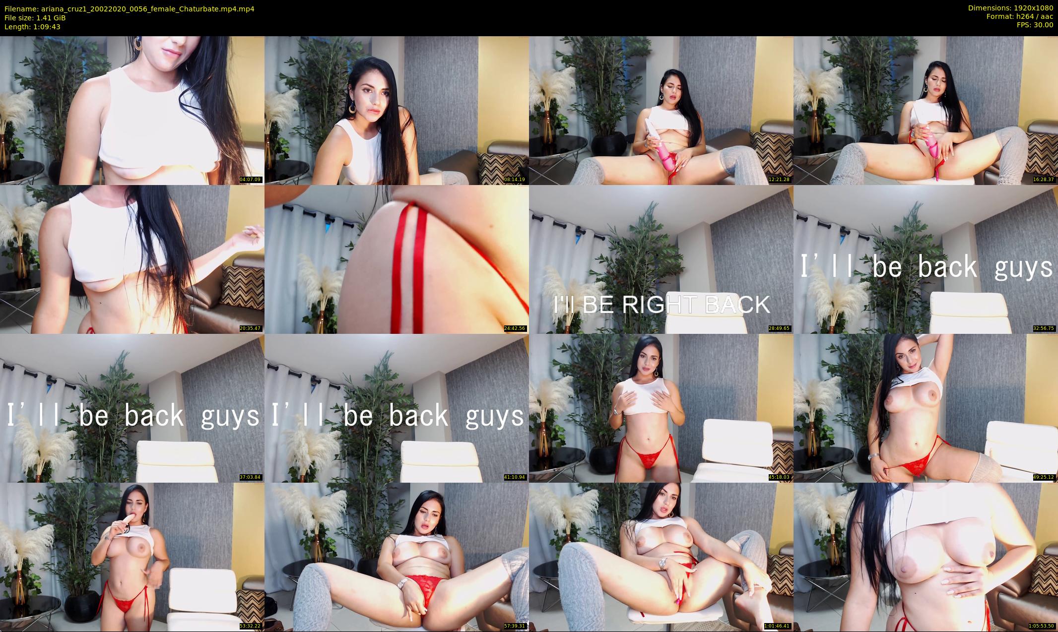 ariana_cruz1 — 70 minute Chaturbate female cam show recording, 1080p, Feb 20, 2020