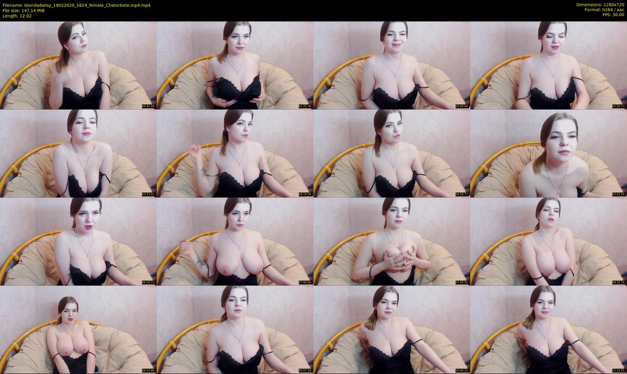 blondiebetsy — 13 minute Chaturbate female cam show recording, 720p, Feb 19, 2020