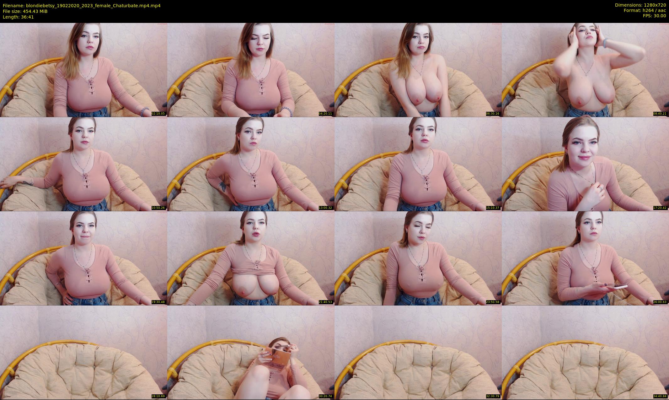 blondiebetsy — 37 minute Chaturbate female cam show recording, 720p, Feb 19, 2020