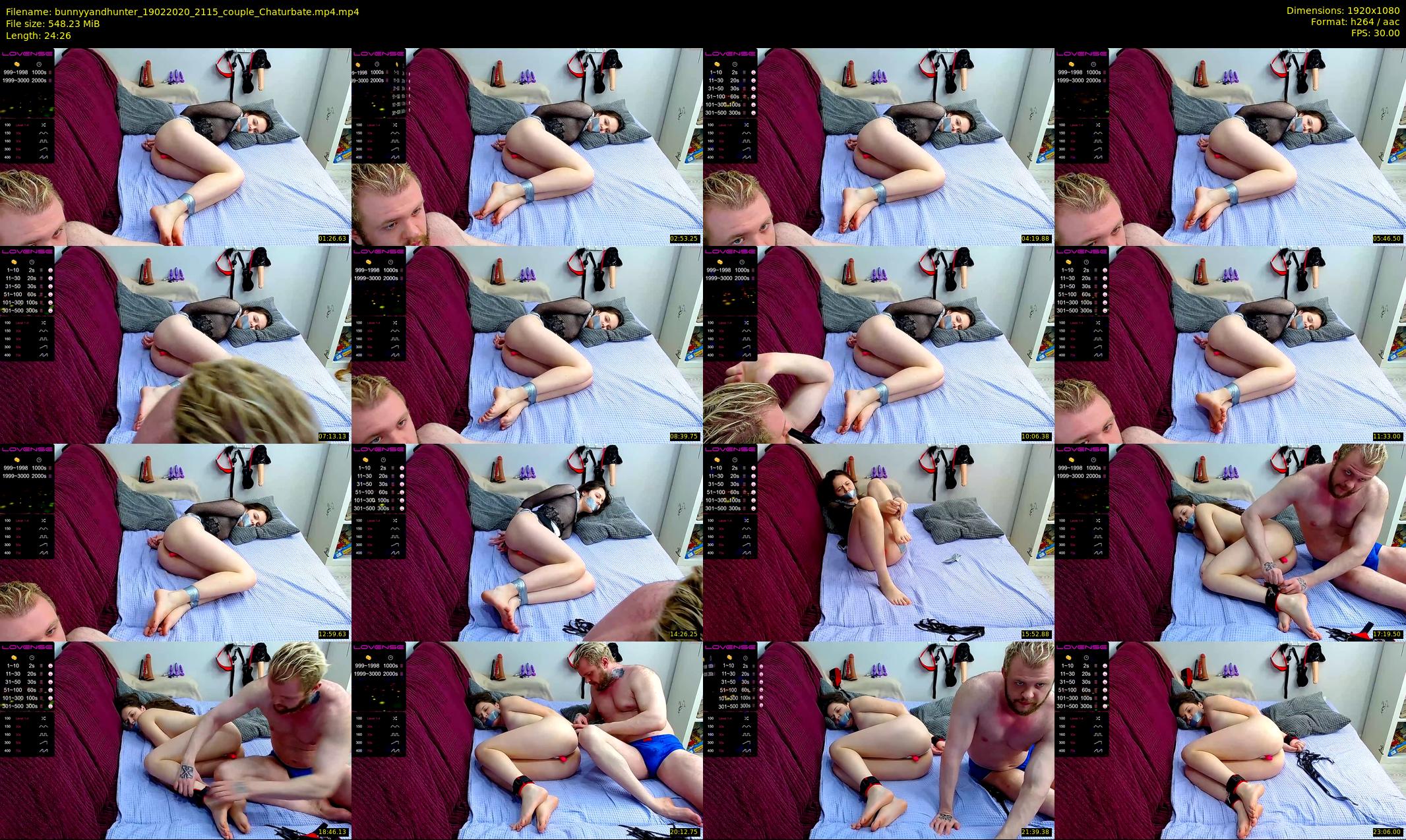 bunnyyandhunter — 25 minute Chaturbate couple cam show recording, 1080p, Feb 19, 2020