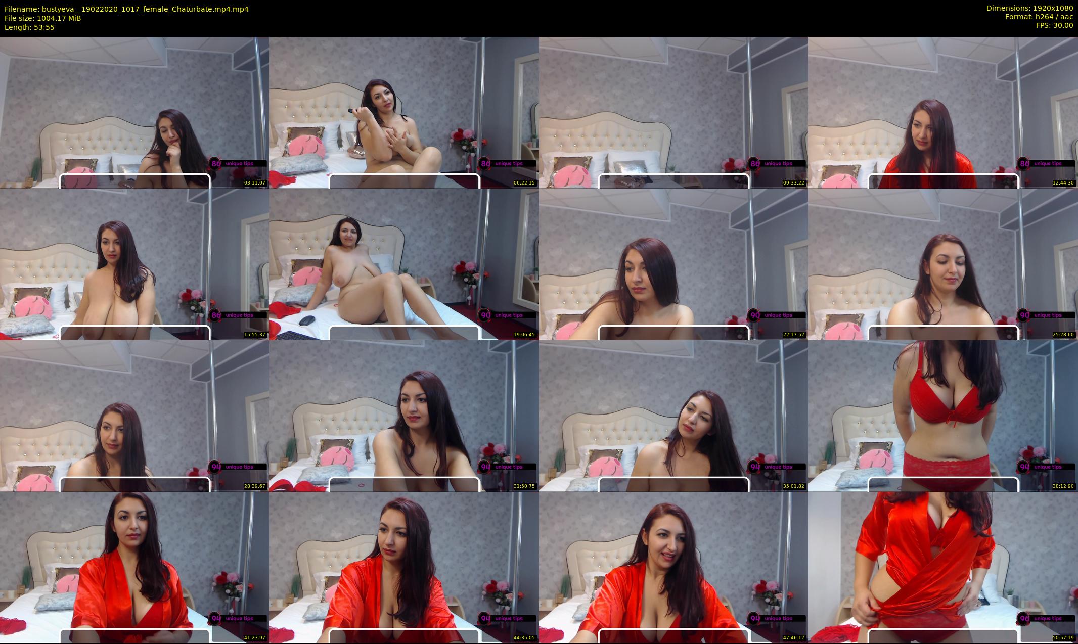 bustyeva_ — 54 minute Chaturbate female cam show recording, 1080p, Feb 19, 2020