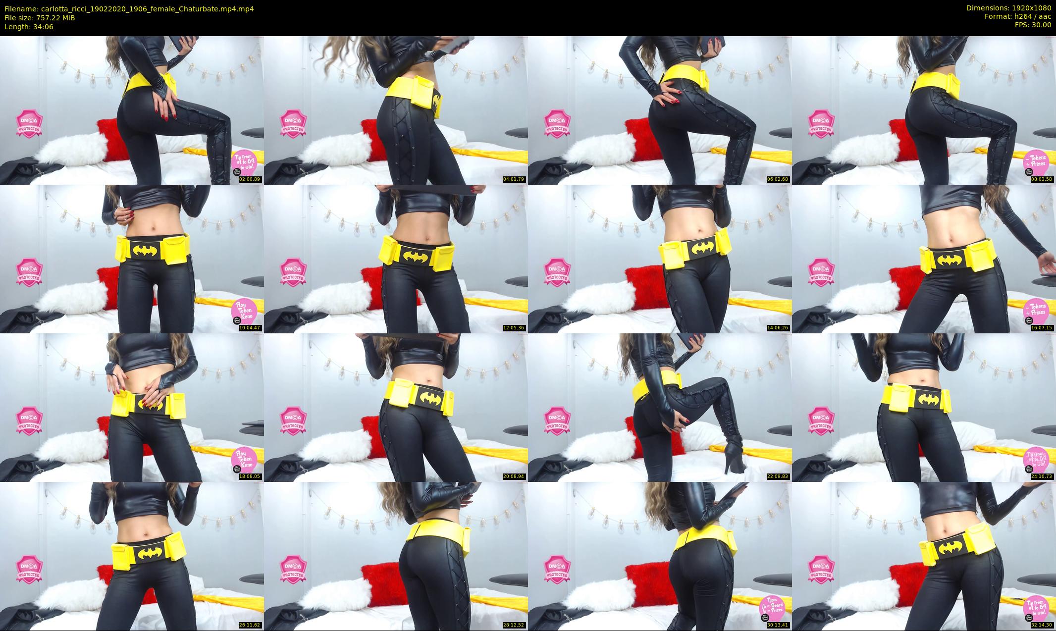 carlotta_ricci — 35 minute Chaturbate female cam show recording, 1080p, Feb 19, 2020