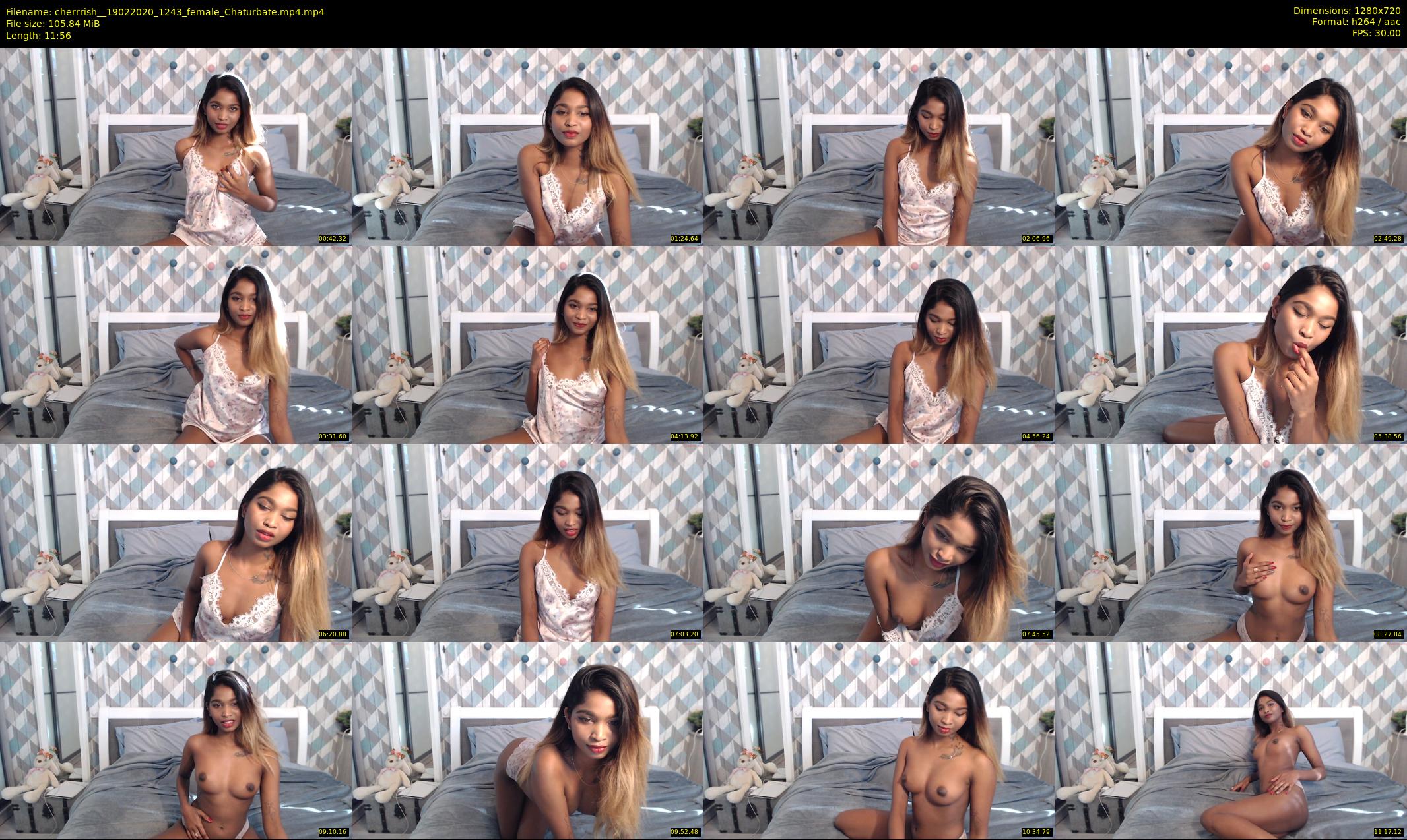 cherrrish_ — 12 minute Chaturbate female cam show recording, 720p, Feb 19, 2020