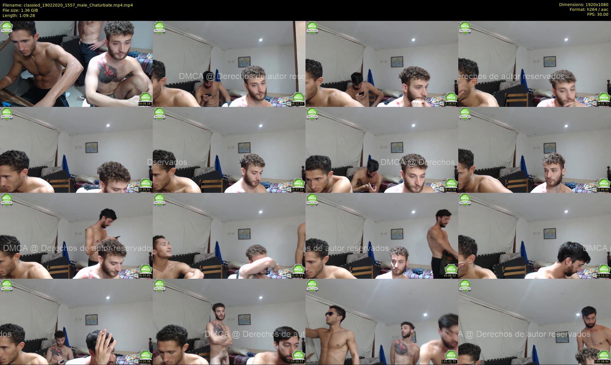 classied — 70 minute Chaturbate male cam show recording, 1080p, Feb 19, 2020