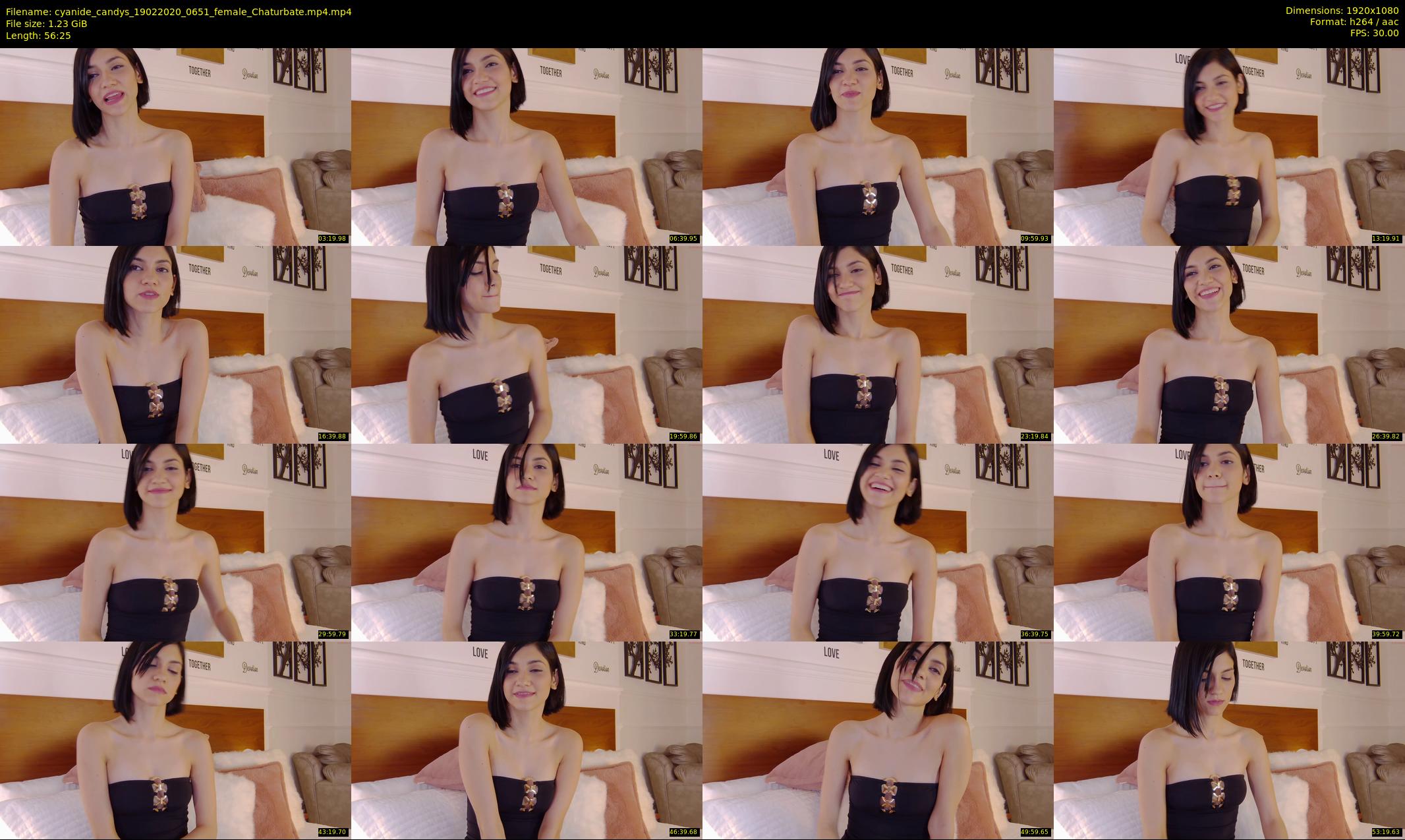 cyanide_candys — 57 minute Chaturbate female cam show recording, 1080p, Feb 19, 2020