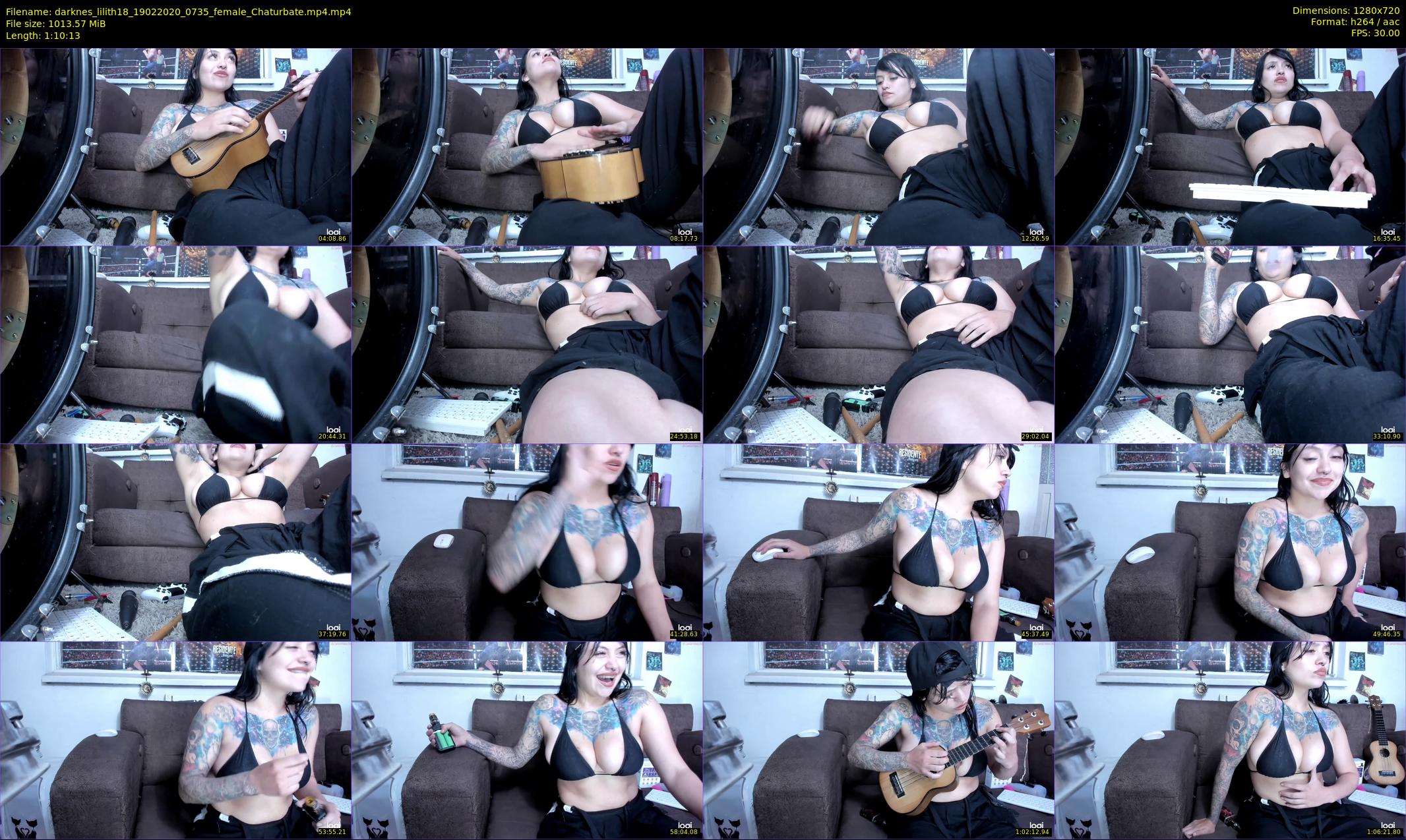 darknes_lilith18 — 71 minute Chaturbate female cam show recording, 720p, Feb 19, 2020