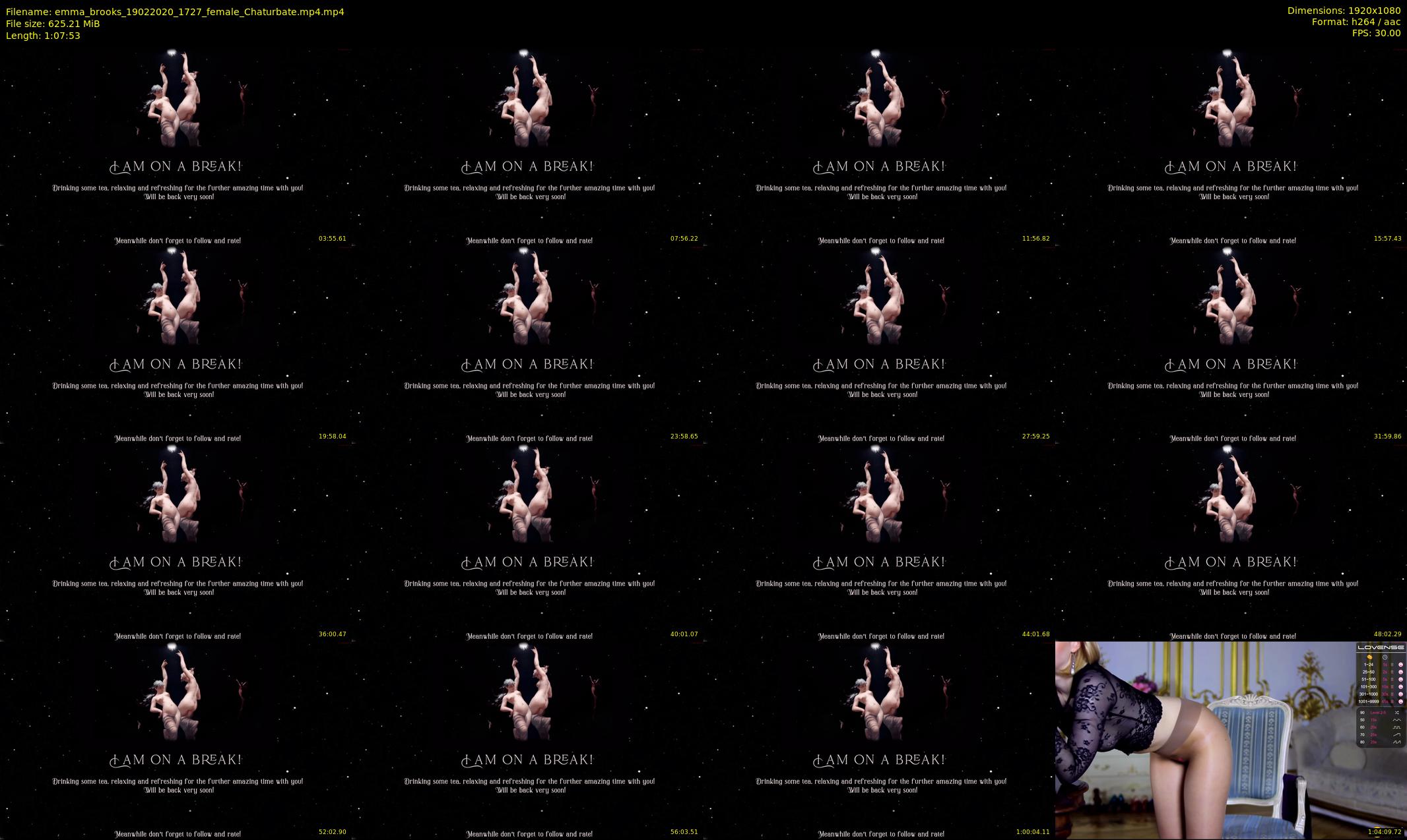 emma_brooks — 68 minute Chaturbate female cam show recording, 1080p, Feb 19, 2020
