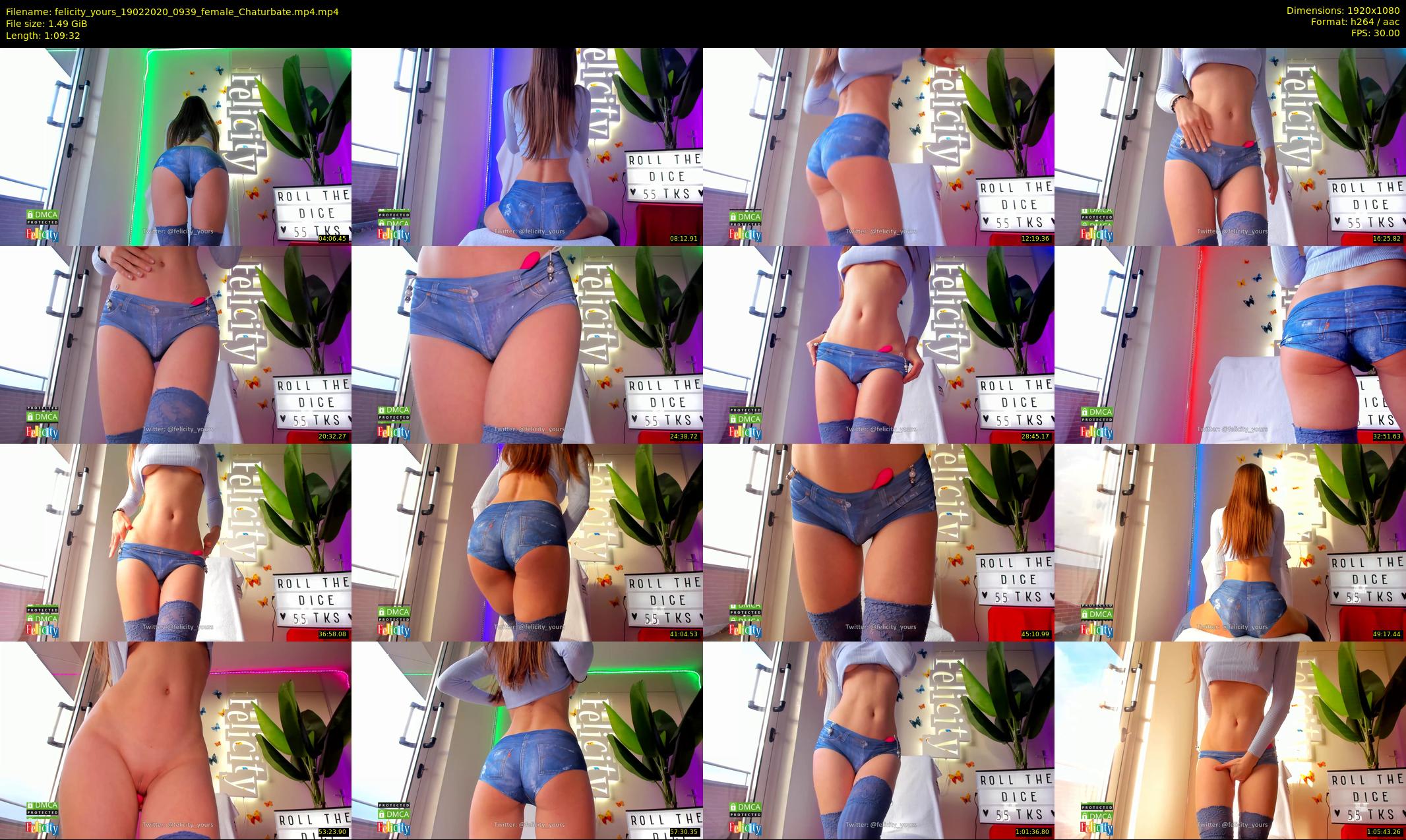 felicity_yours — 70 minute Chaturbate female cam show recording, 1080p, Feb 19, 2020