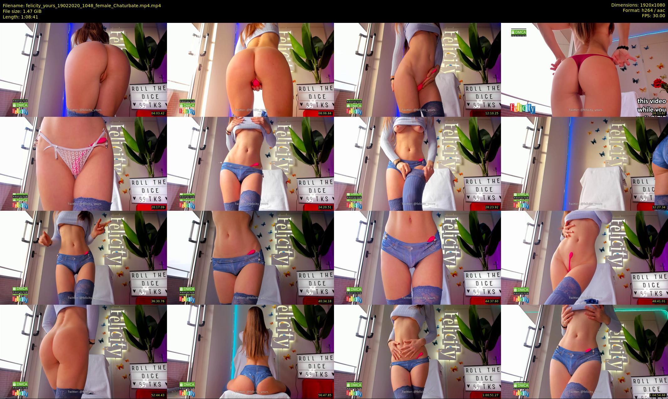 felicity_yours — 69 minute Chaturbate female cam show recording, 1080p, Feb 19, 2020