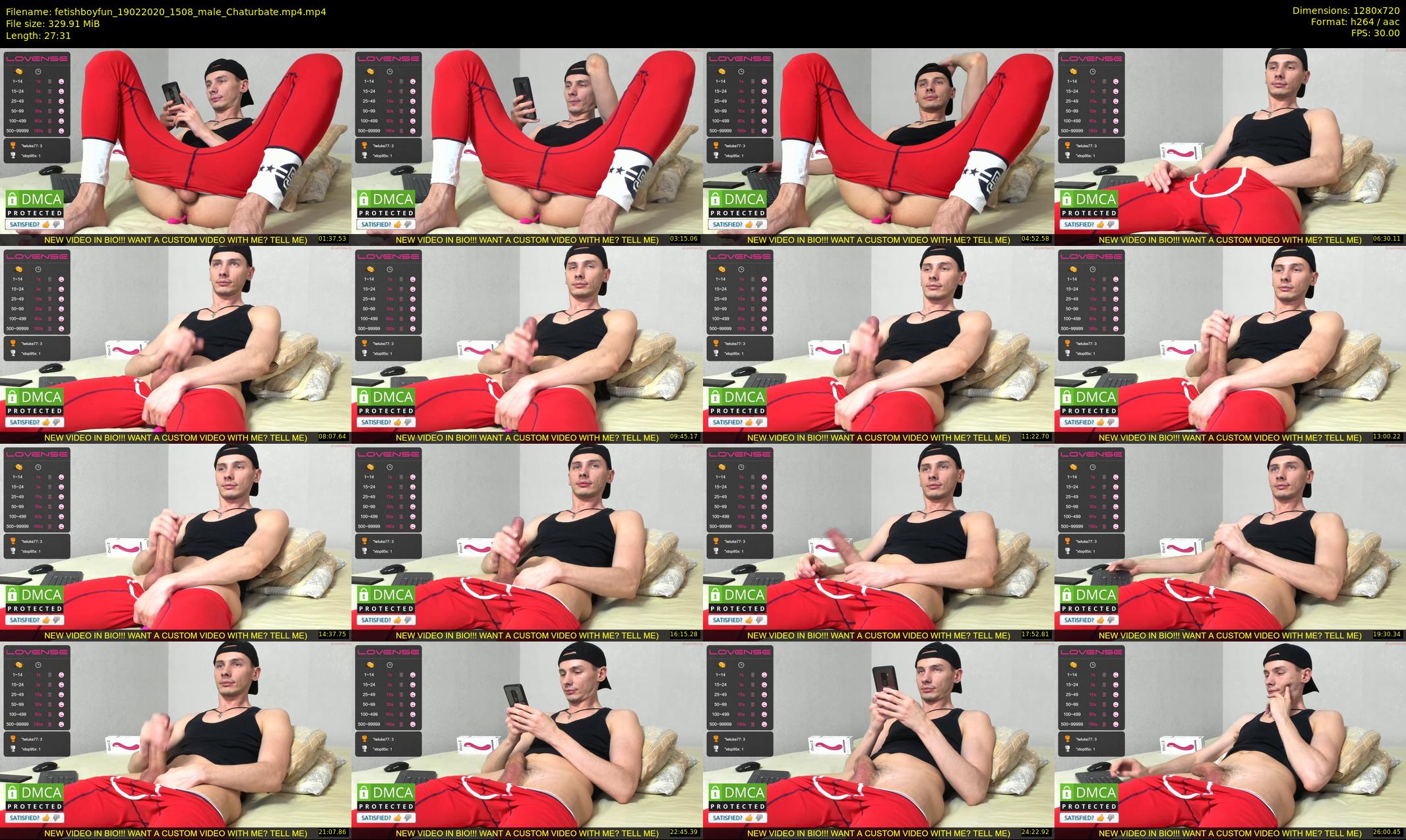 fetishboyfun — 28 minute Chaturbate male cam show recording, 720p, Feb 19, 2020