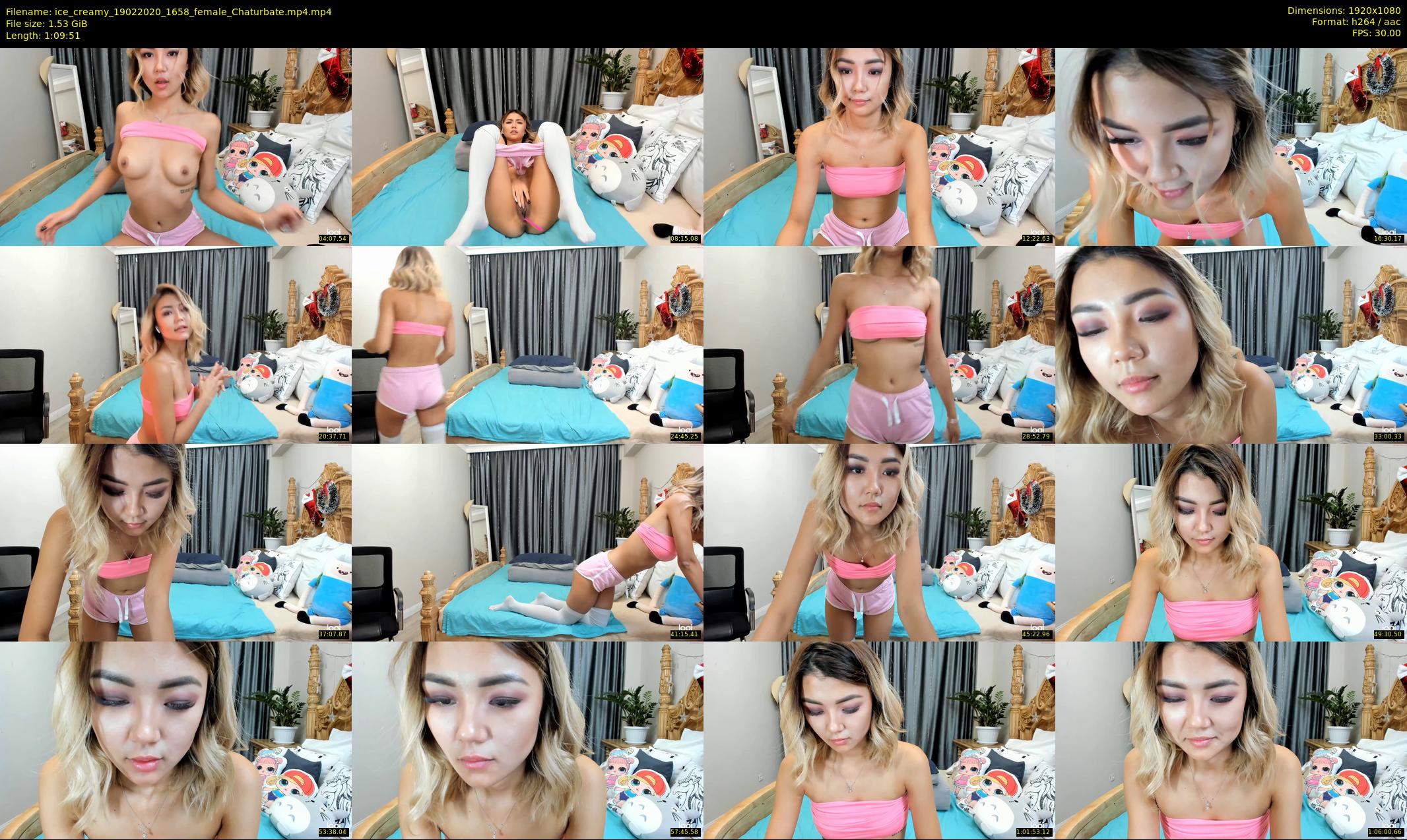 ice_creamy — 70 minute Chaturbate female cam show recording, 1080p, Feb 19, 2020