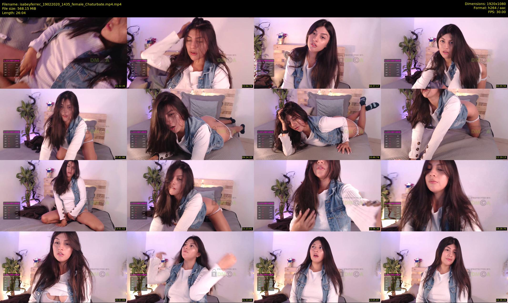 isabeyferrec — 27 minute Chaturbate female cam show recording, 1080p, Feb 19, 2020