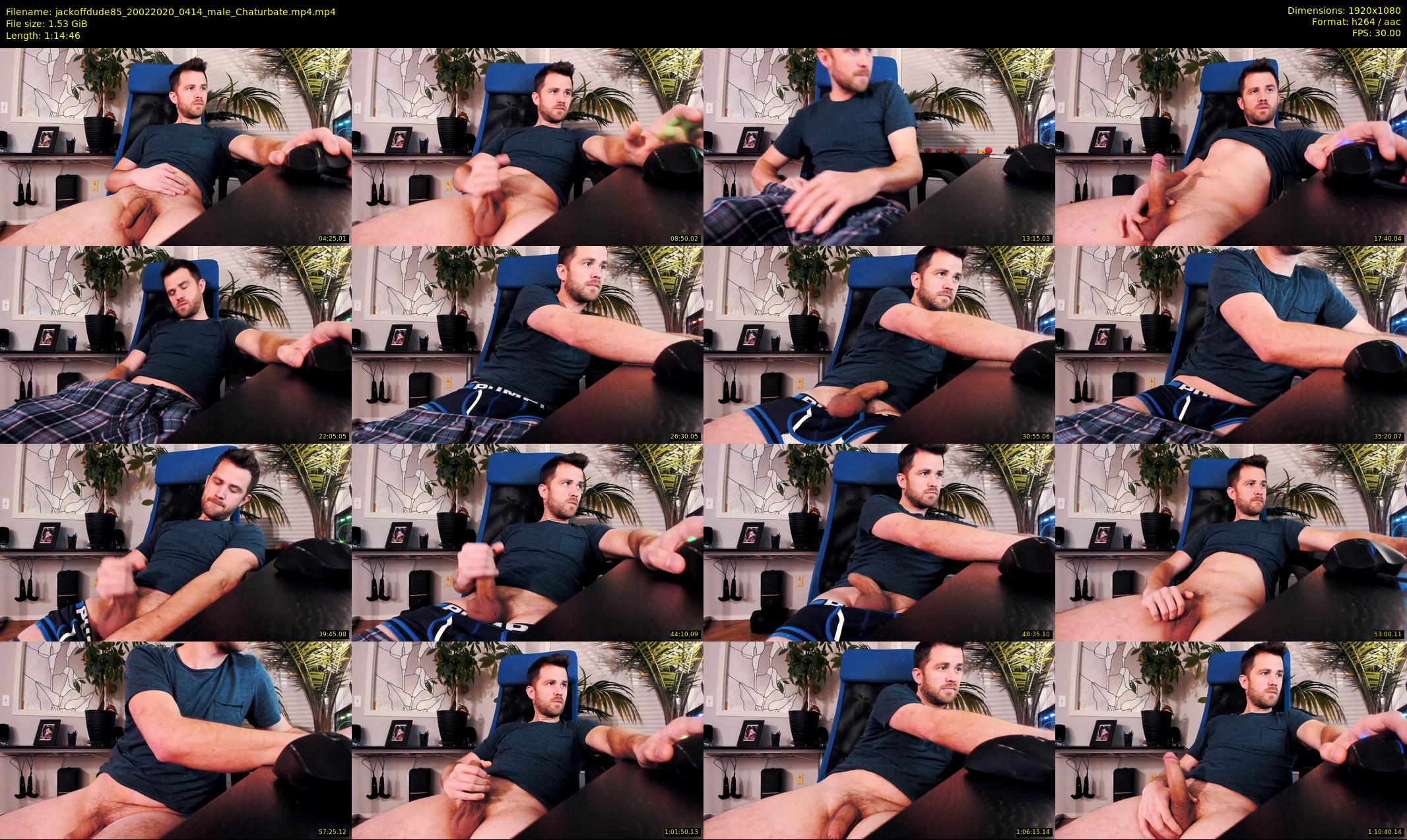 jackoffdude85 — 75 minute Chaturbate male cam show recording, 1080p, Feb 20, 2020
