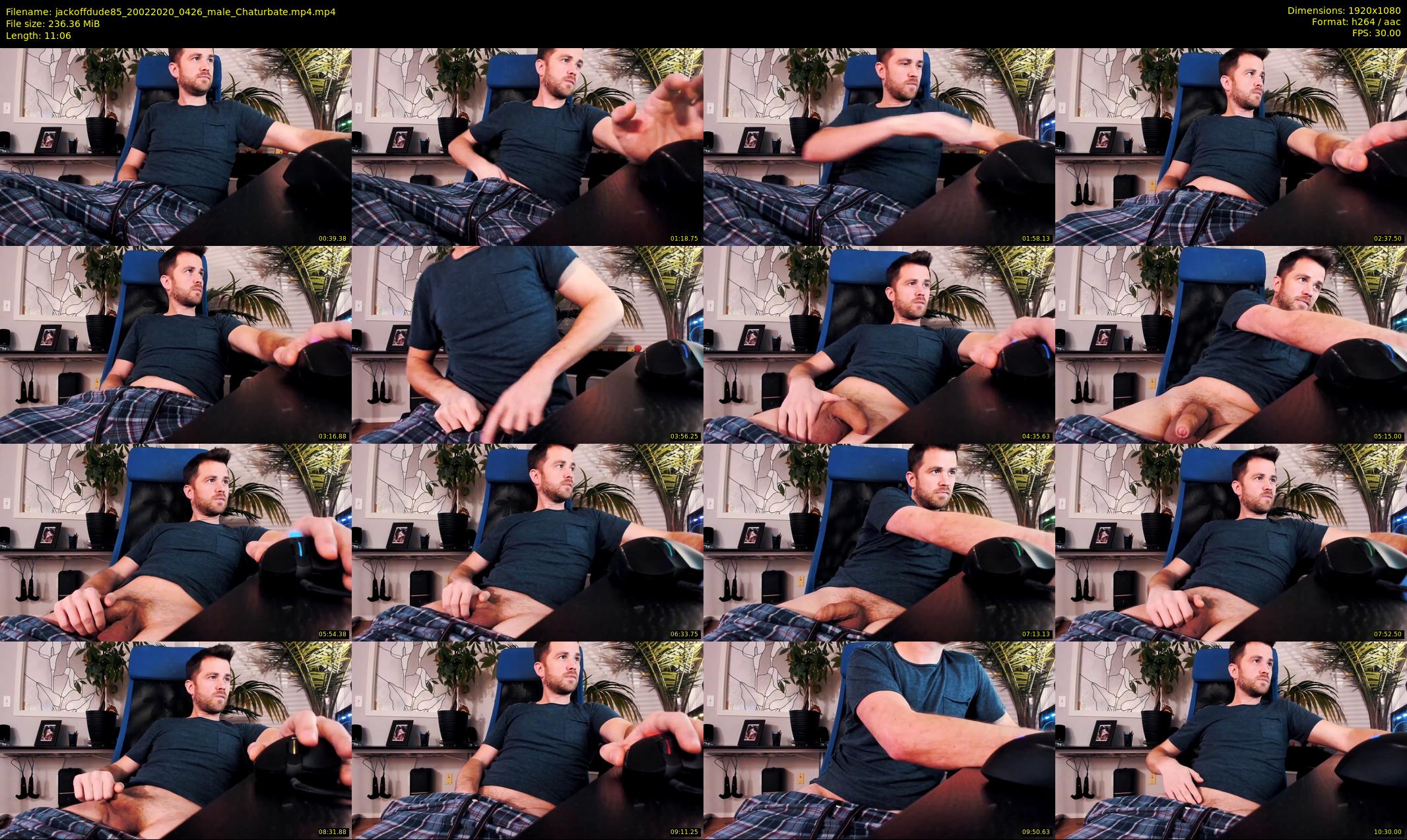 jackoffdude85 — 12 minute Chaturbate male cam show recording, 1080p, Feb 20, 2020