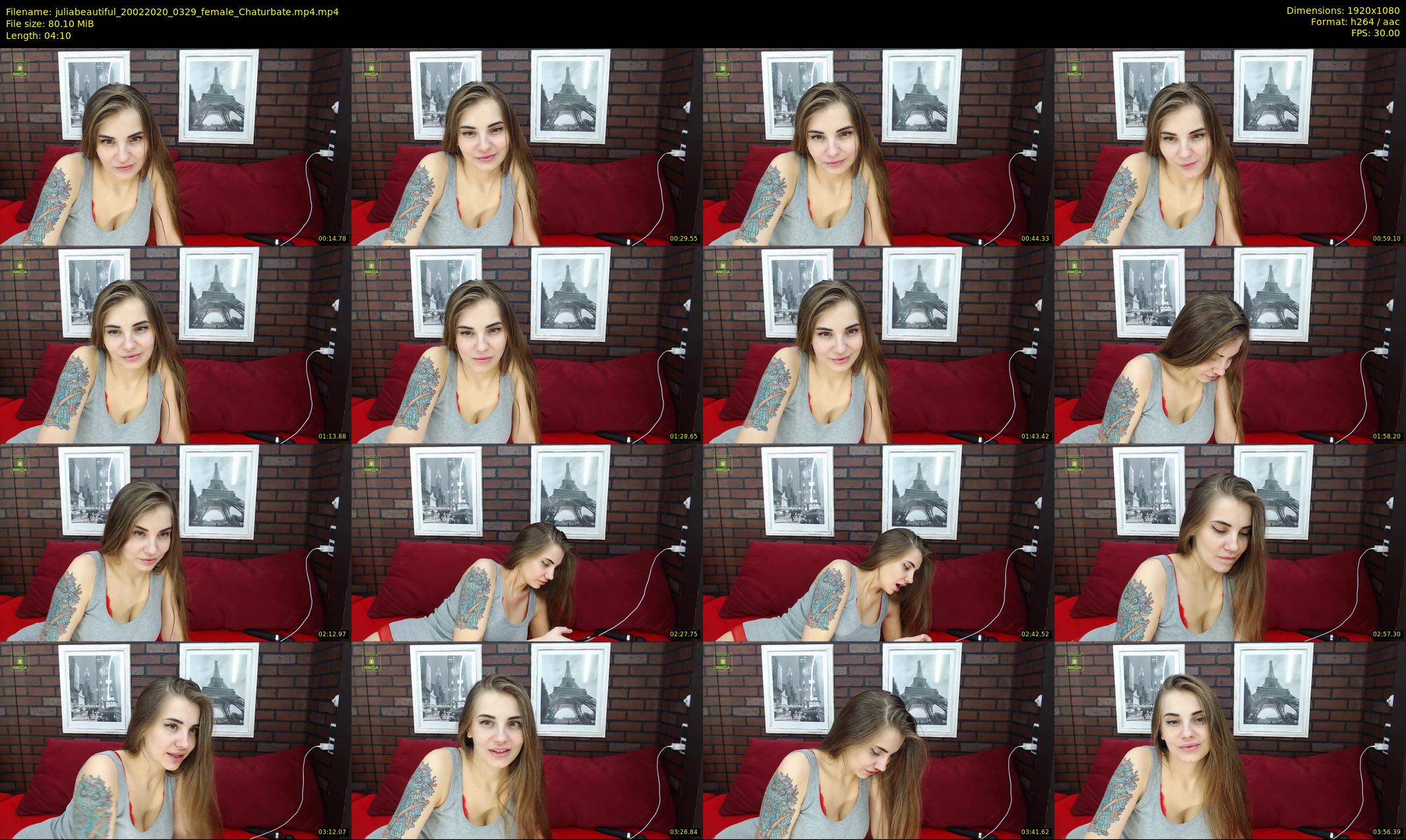 juliabeautiful — 5 minute Chaturbate female cam show recording, 1080p, Feb 20, 2020