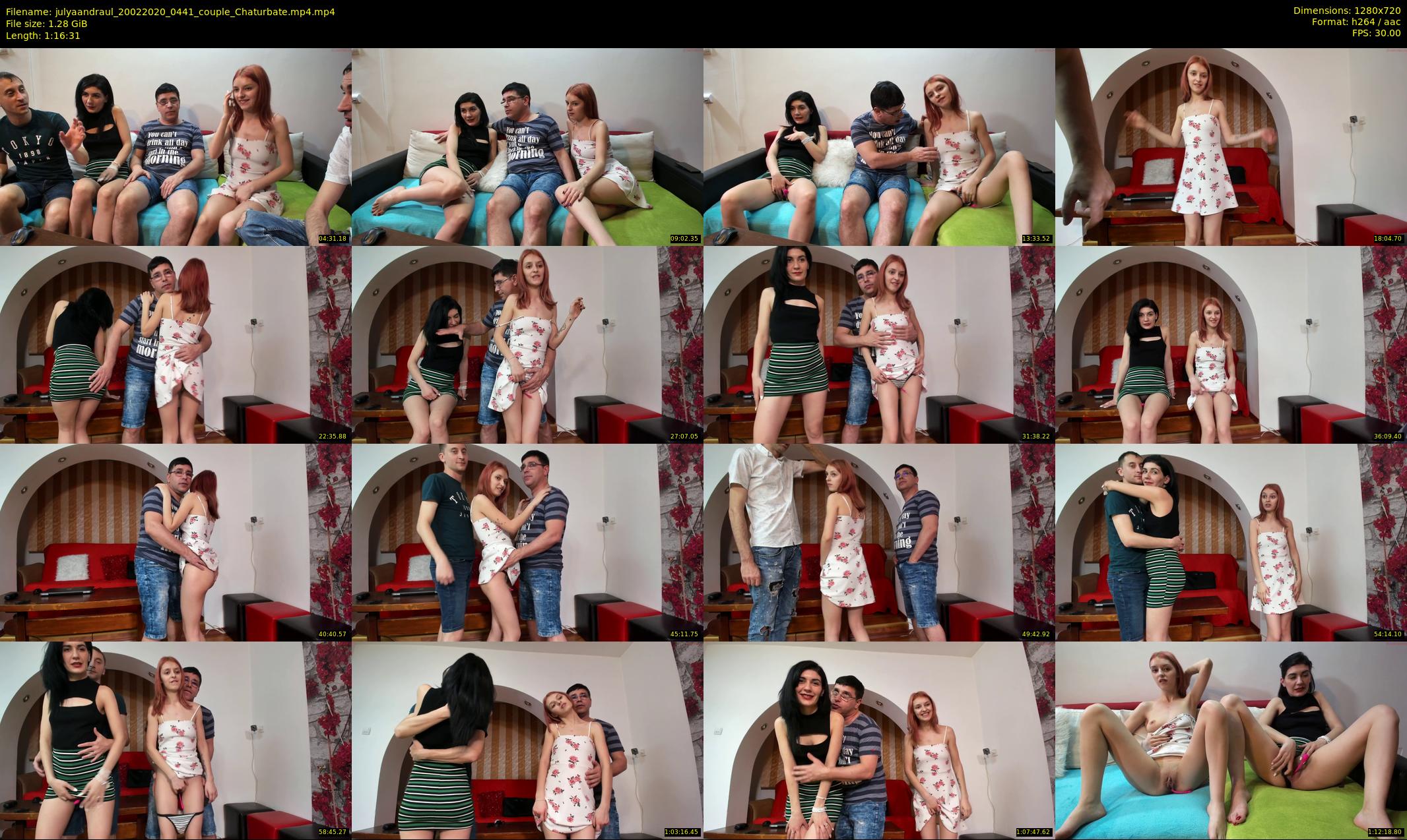 julyaandraul — 77 minute Chaturbate couple cam show recording, 720p, Feb 20, 2020