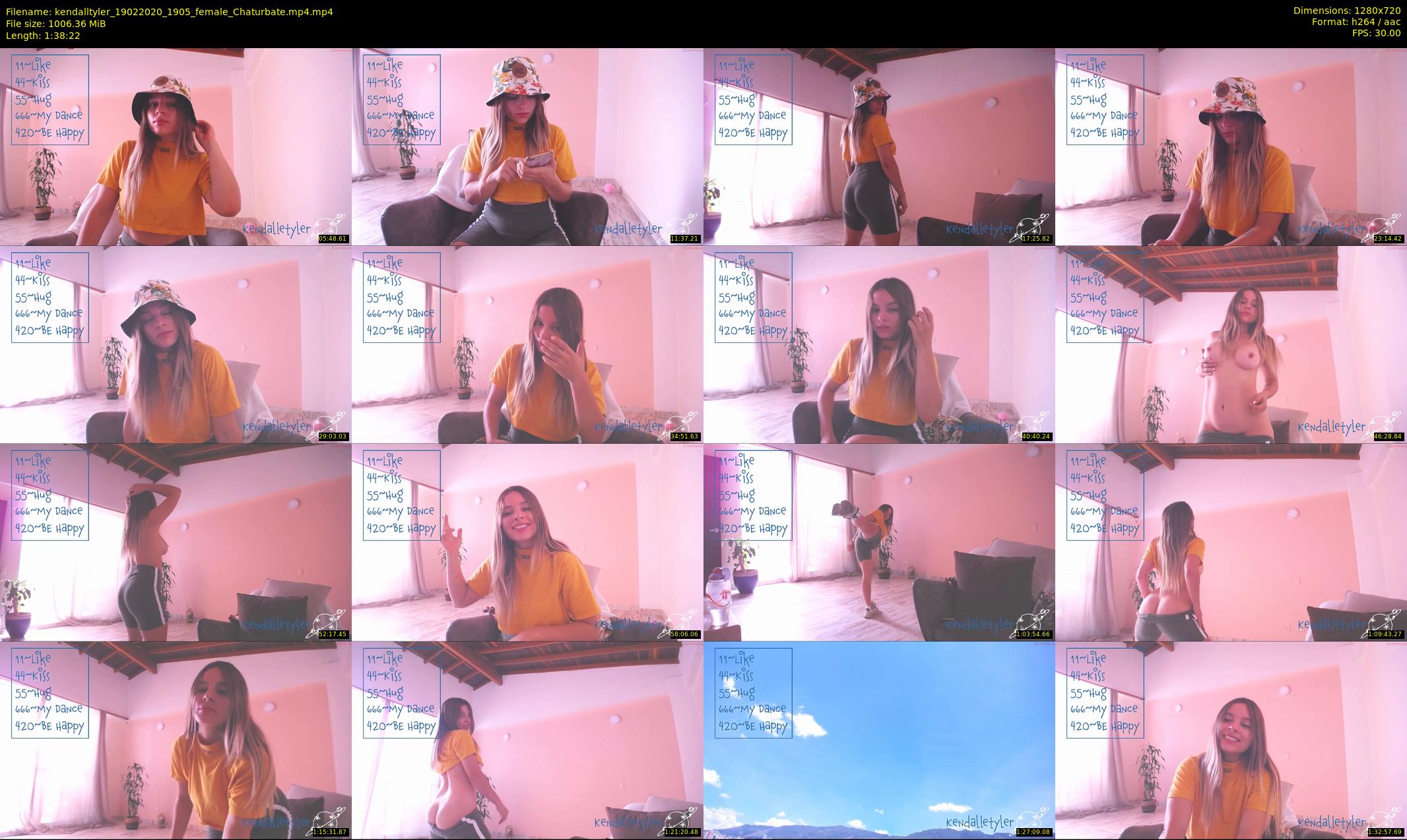 kendalltyler — 99 minute Chaturbate female cam show recording, 720p, Feb 19, 2020
